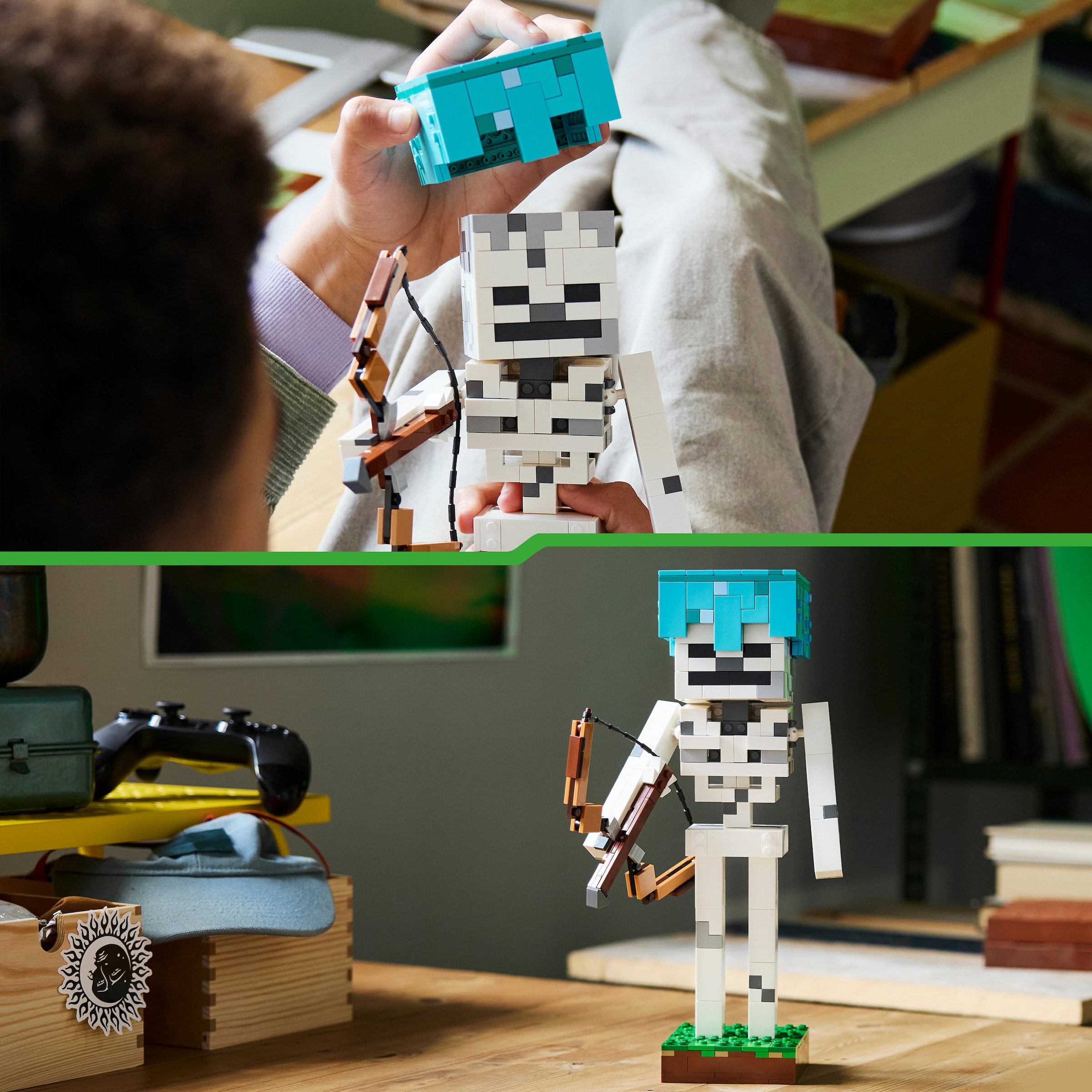 LEGO® Konstruktionsspielsteine »Das Skelett (21594), LEGO Minecraft« Made in Europe