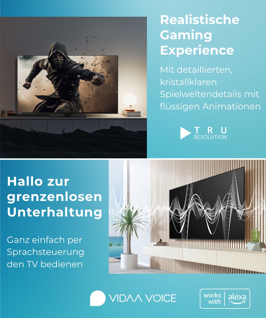 Toshiba DLED-Fernseher »65UV1563DD« 164 cm/65 ″ Smart-TV