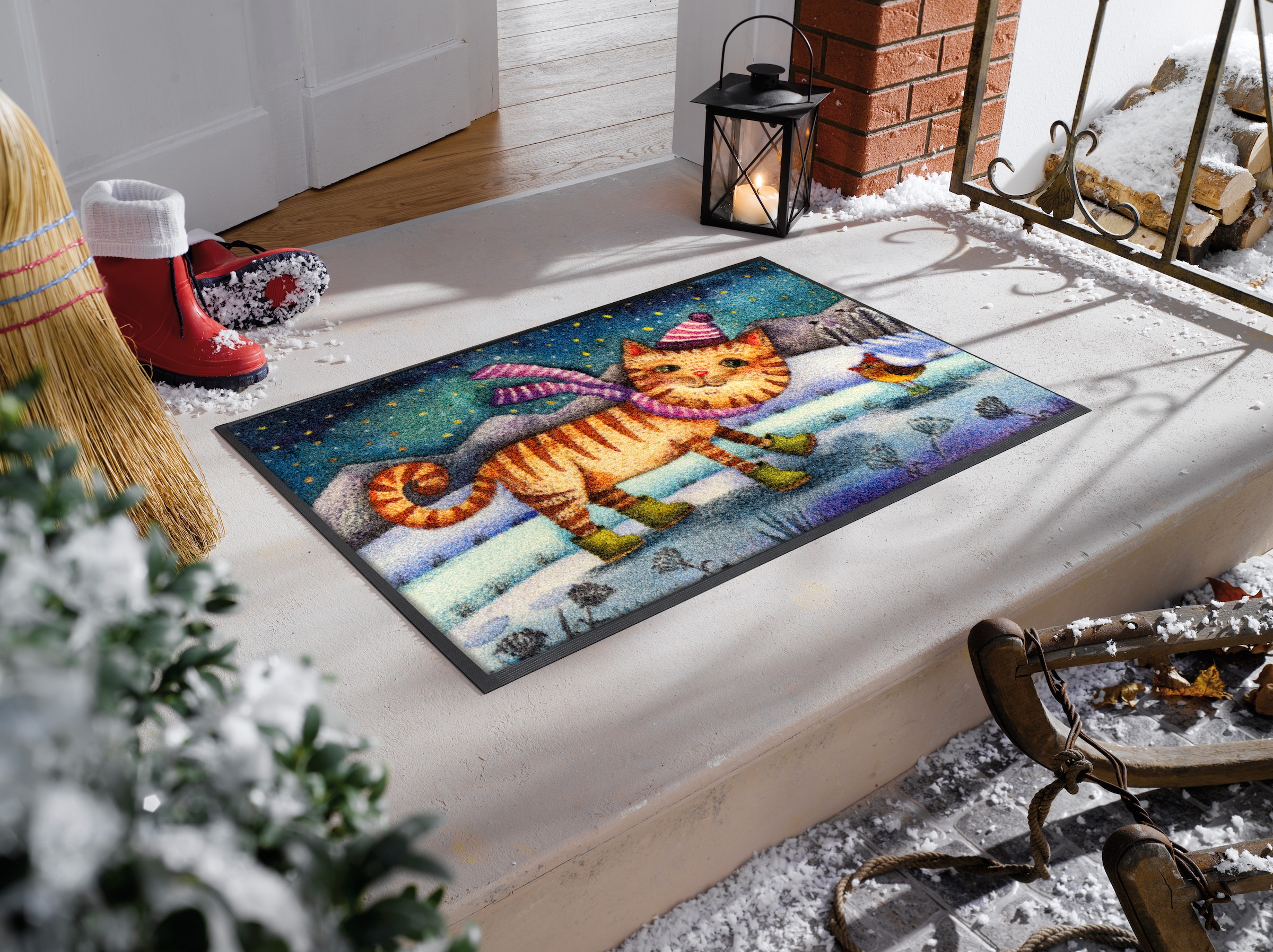 wash+dry by Kleen-Tex Fußmatte »Little Boots« rechteckig 7 mm Höhe waschbar und trocknergeeignet