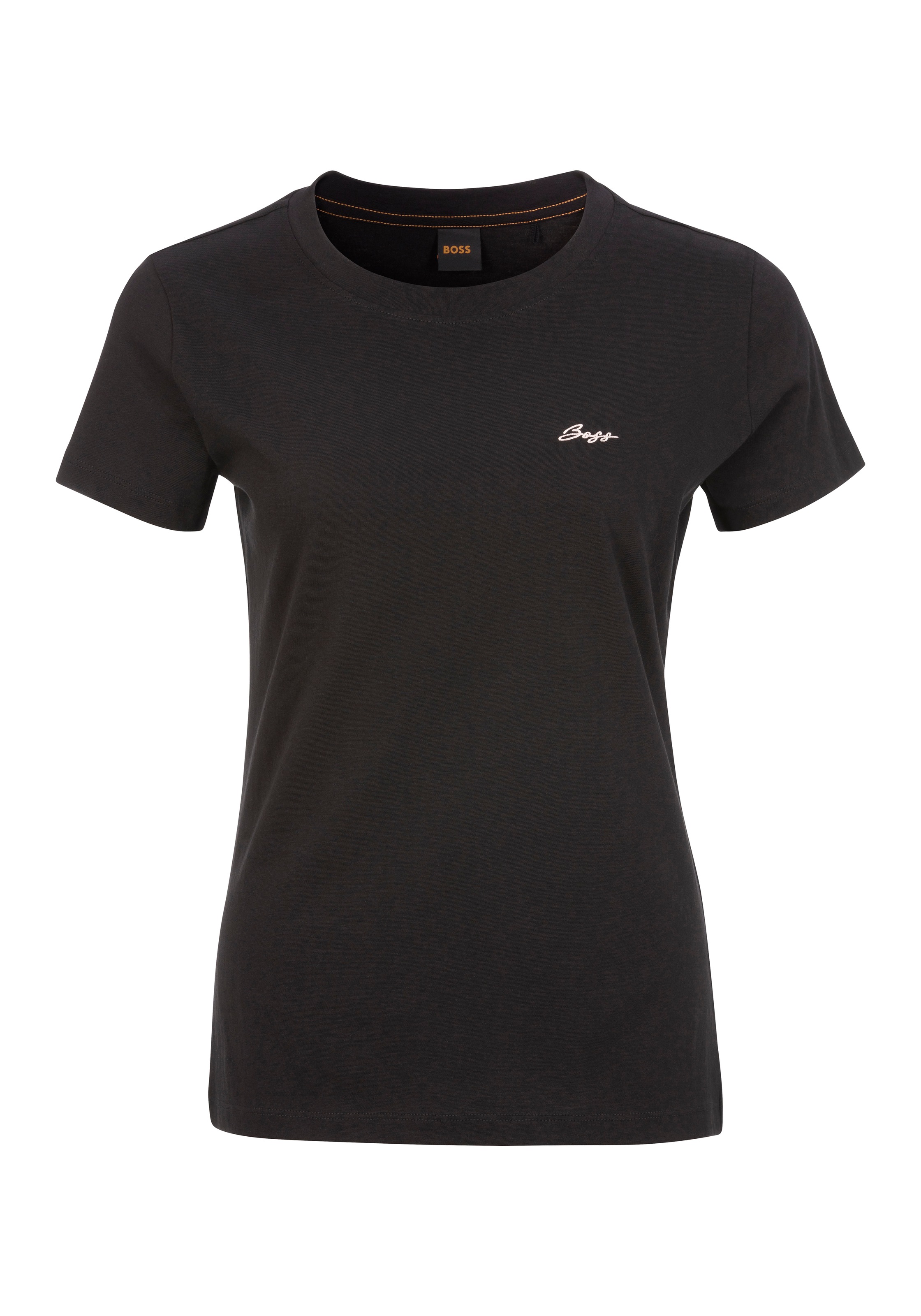 BOSS ORANGE T-Shirt »Esogo MA Premium Damenmode«, mit BOSS Logostickerei