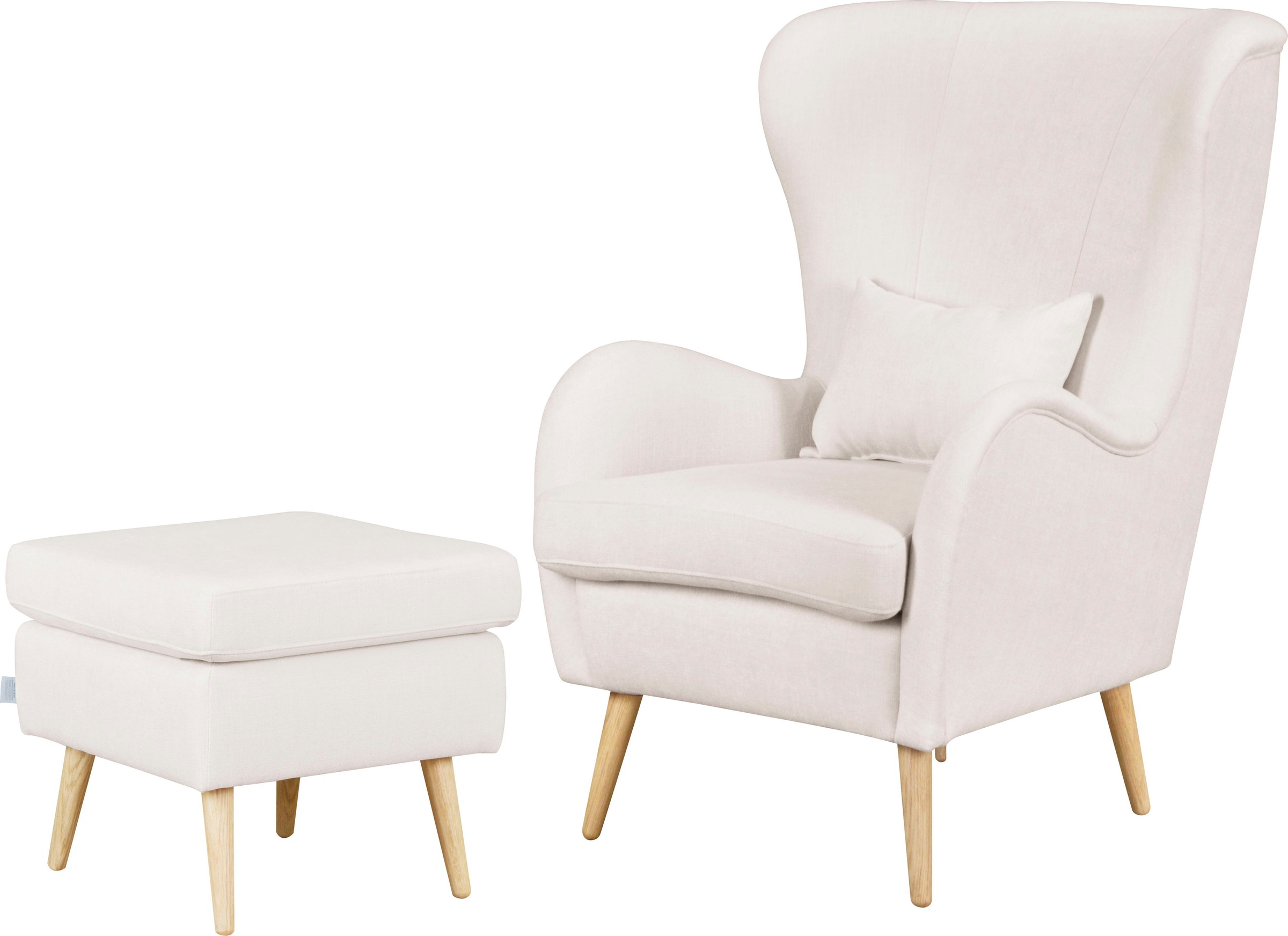 Home affaire Sessel "Sallito, TV-Sessel, Ohrensessel mit", Hocker, in viele günstig online kaufen