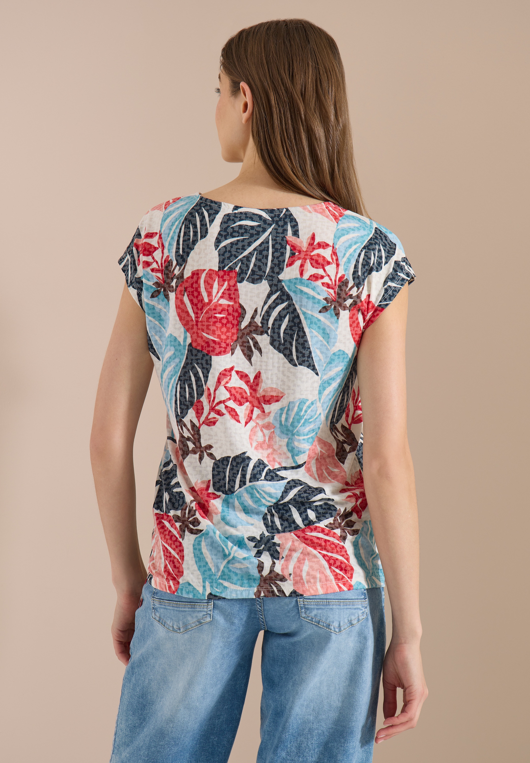 Cecil Blusenshirt Elastiksaum mit Knotendetail