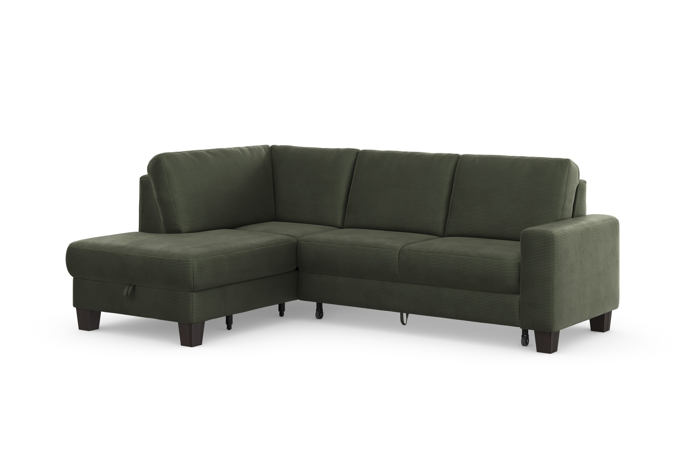 Thumbnail - Home affaire Ecksofa "Summer L-Form" mit Ottomane, mit oder ohne Bettfunktion und Bettkasten, Cord-Bezug