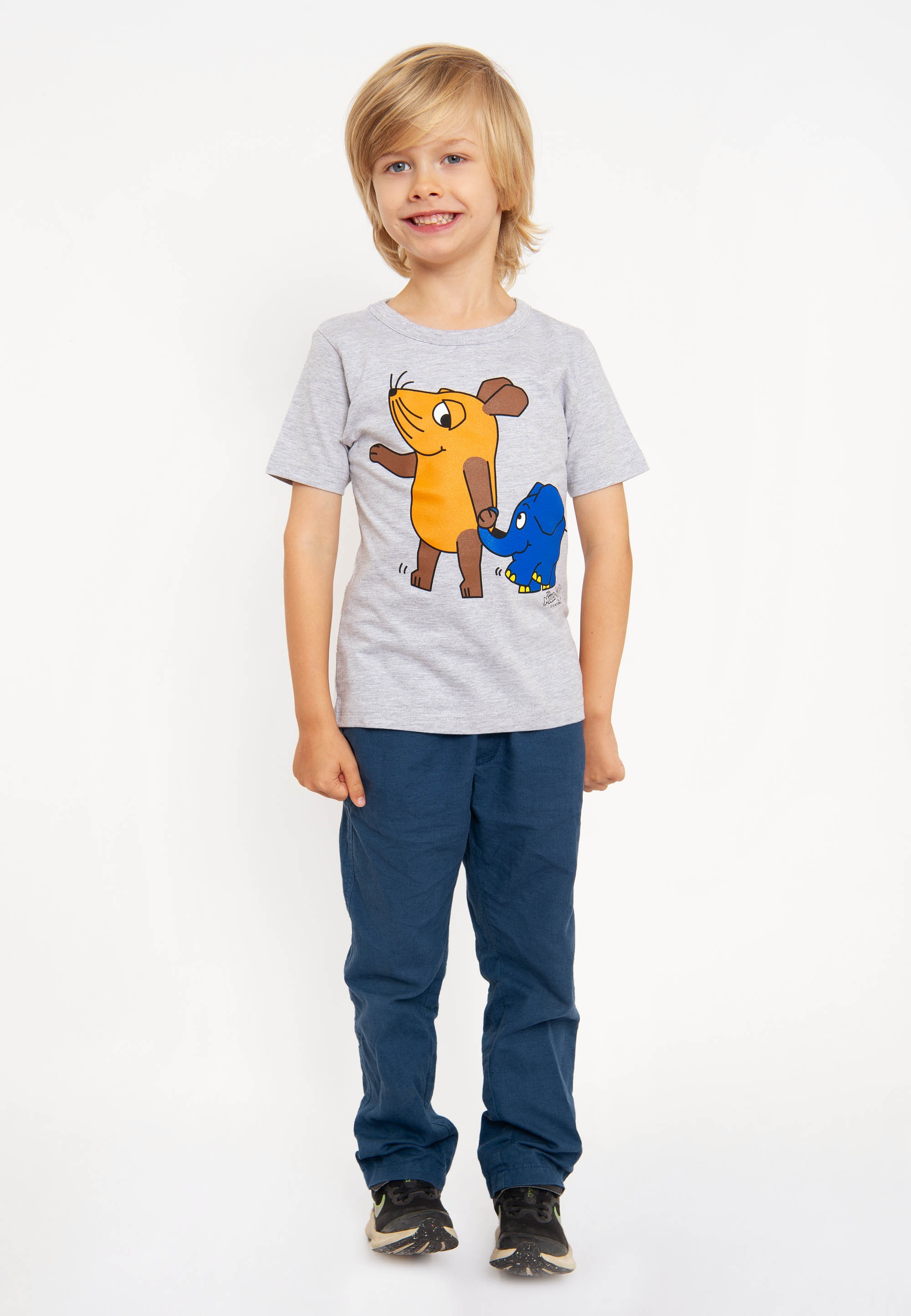 LOGOSHIRT T-Shirt »Sendung mit der Maus - Maus & Elefant«, mit coolem Print