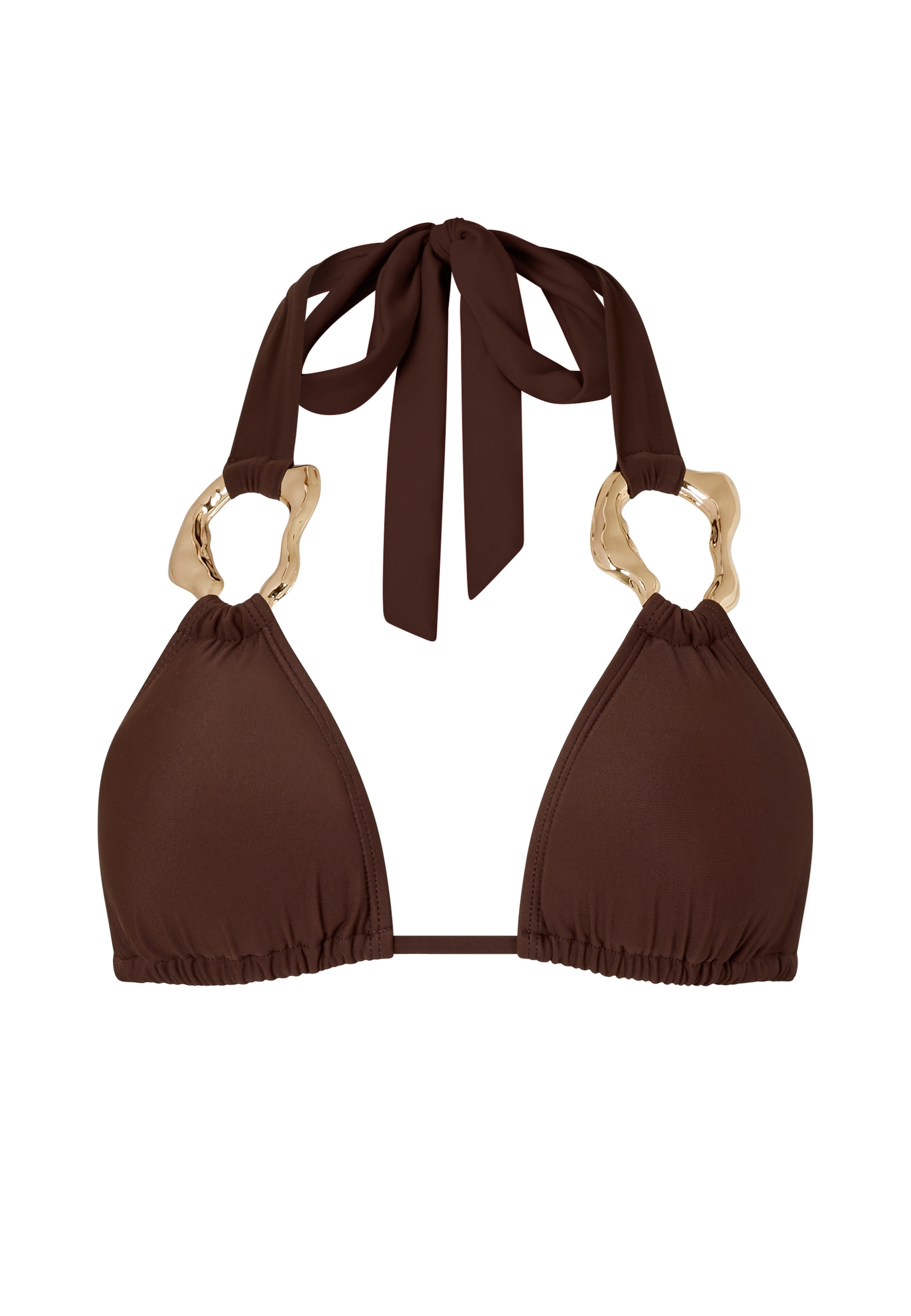 Moda Minx Triangel-Bikini-Top »Irregular Hoop«, (1 St.), mit edlen Schmuckelementen