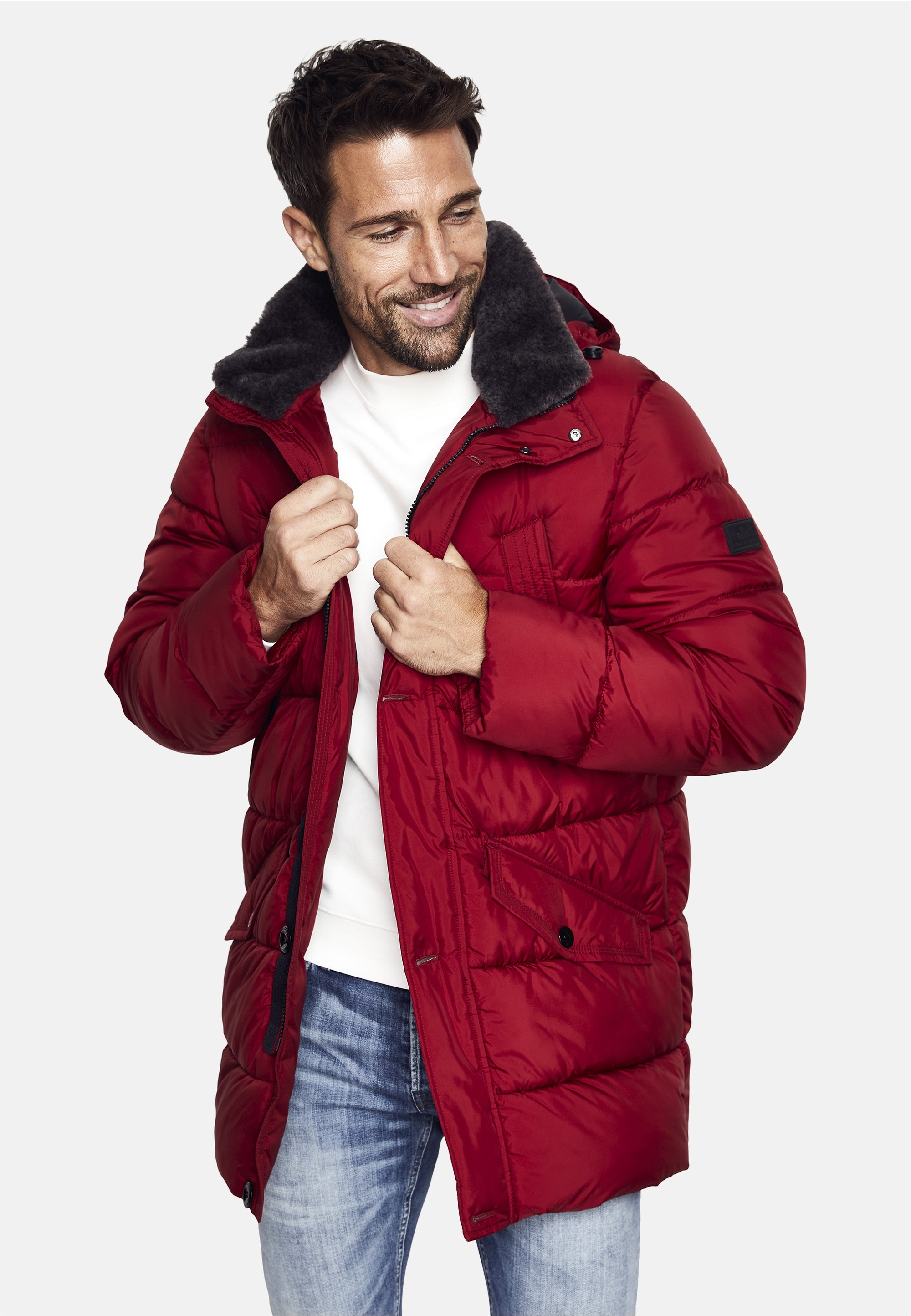 New Canadian Steppjacke, mit abnehmbarem Innenkragen günstig online kaufen