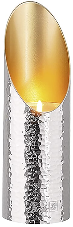 Teelichthalter »FIRAT«, Kerzenhalter, mit besonderem Lichteffekt, aus Metall, vernickelt
