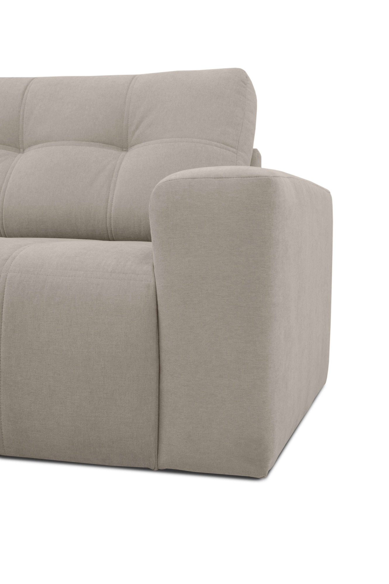 Home affaire Ecksofa »Tournon, Lounge-sofa, Breite 221 cm«, Chenille, mit Knopf- und Doppelsteppung, elegantes Aussehen