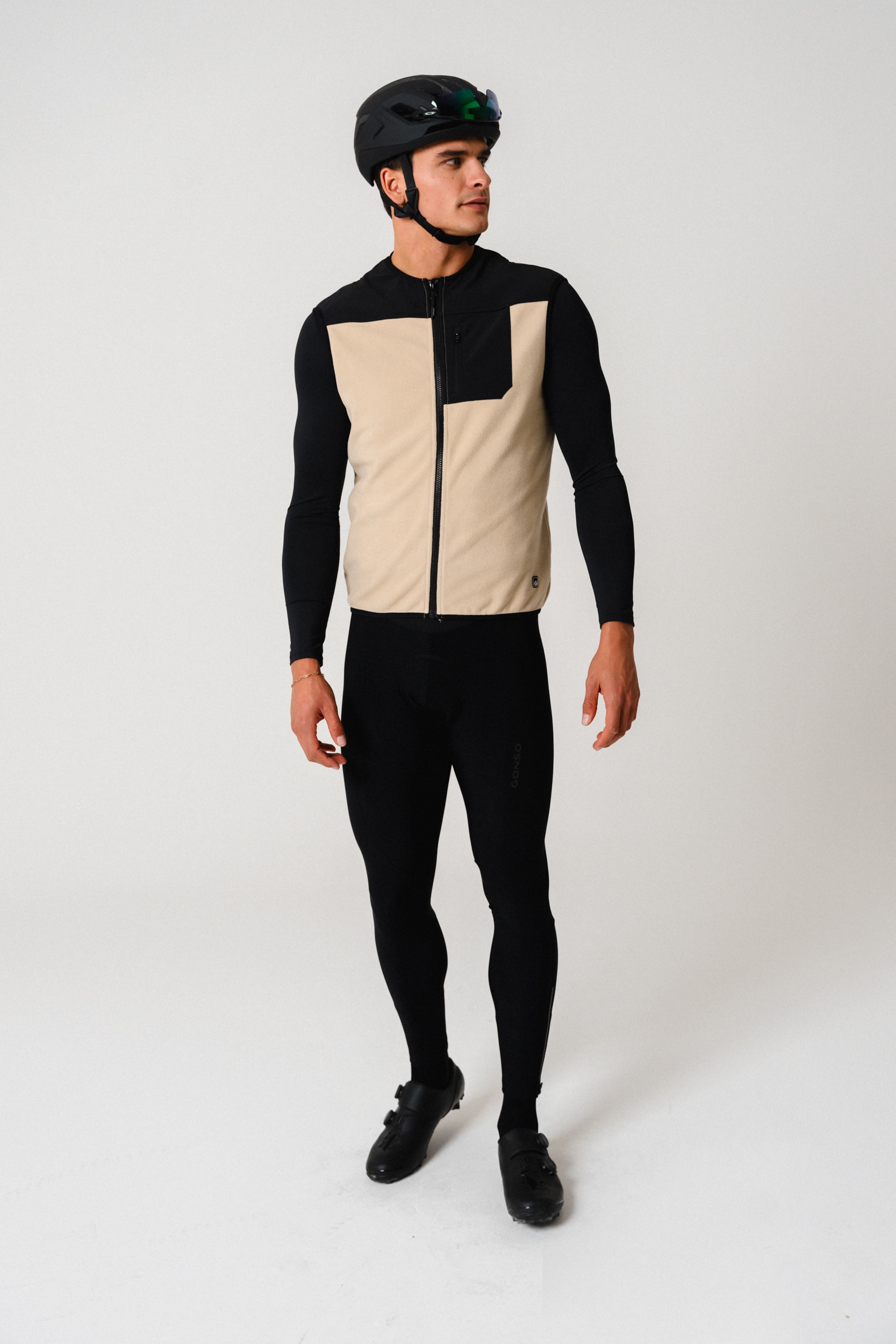 Gonso »ADVENTURE VEST FLEECE« Unisex Radweste, warme Fleece-Weste, integrierte Smartphone Tasche