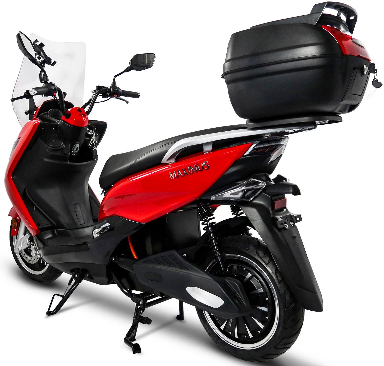 Rolektro E-Motorroller »Maximus MX2-45, 1 Akku«, (mit Topcase)
