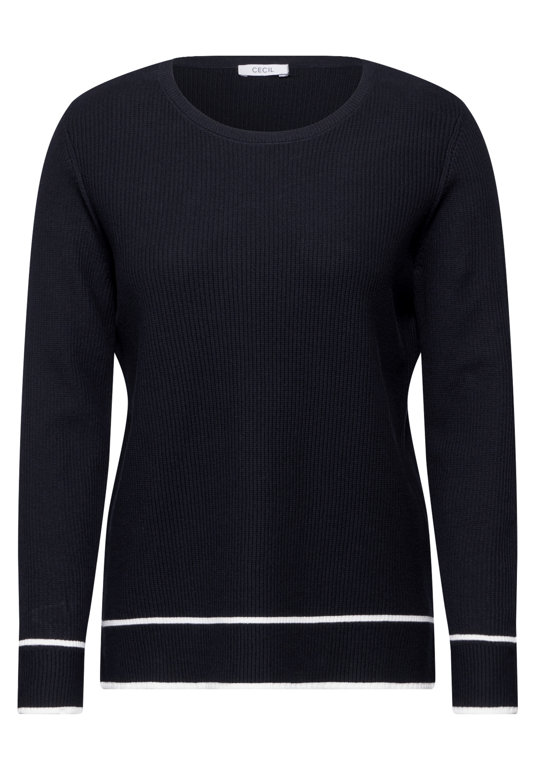 STREET ONE Strickpullover, aus Feinstrick