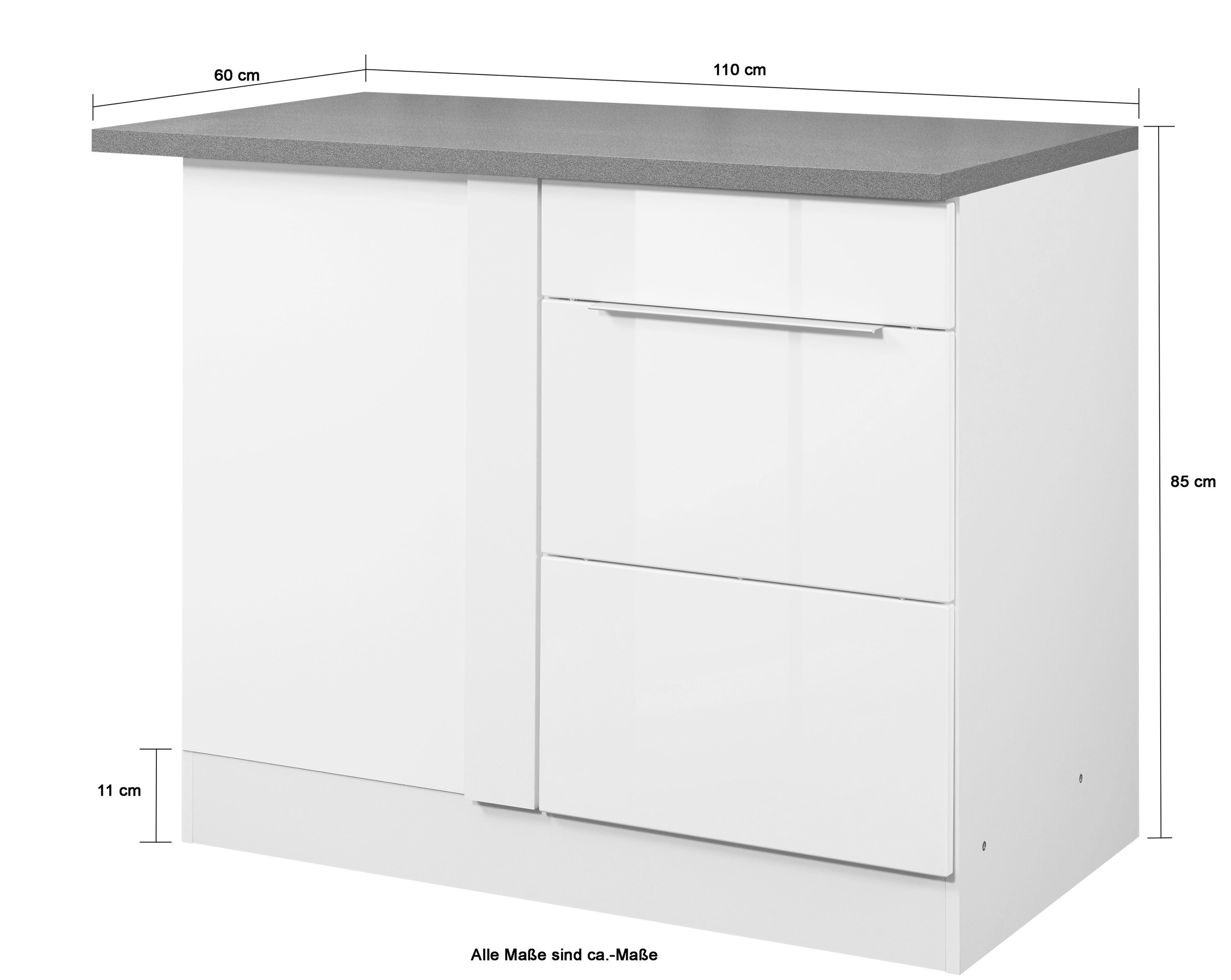 HELD MÖBEL Eckunterschrank »Brindisi«, praktischer der Stauraum BAUR Ecke | in