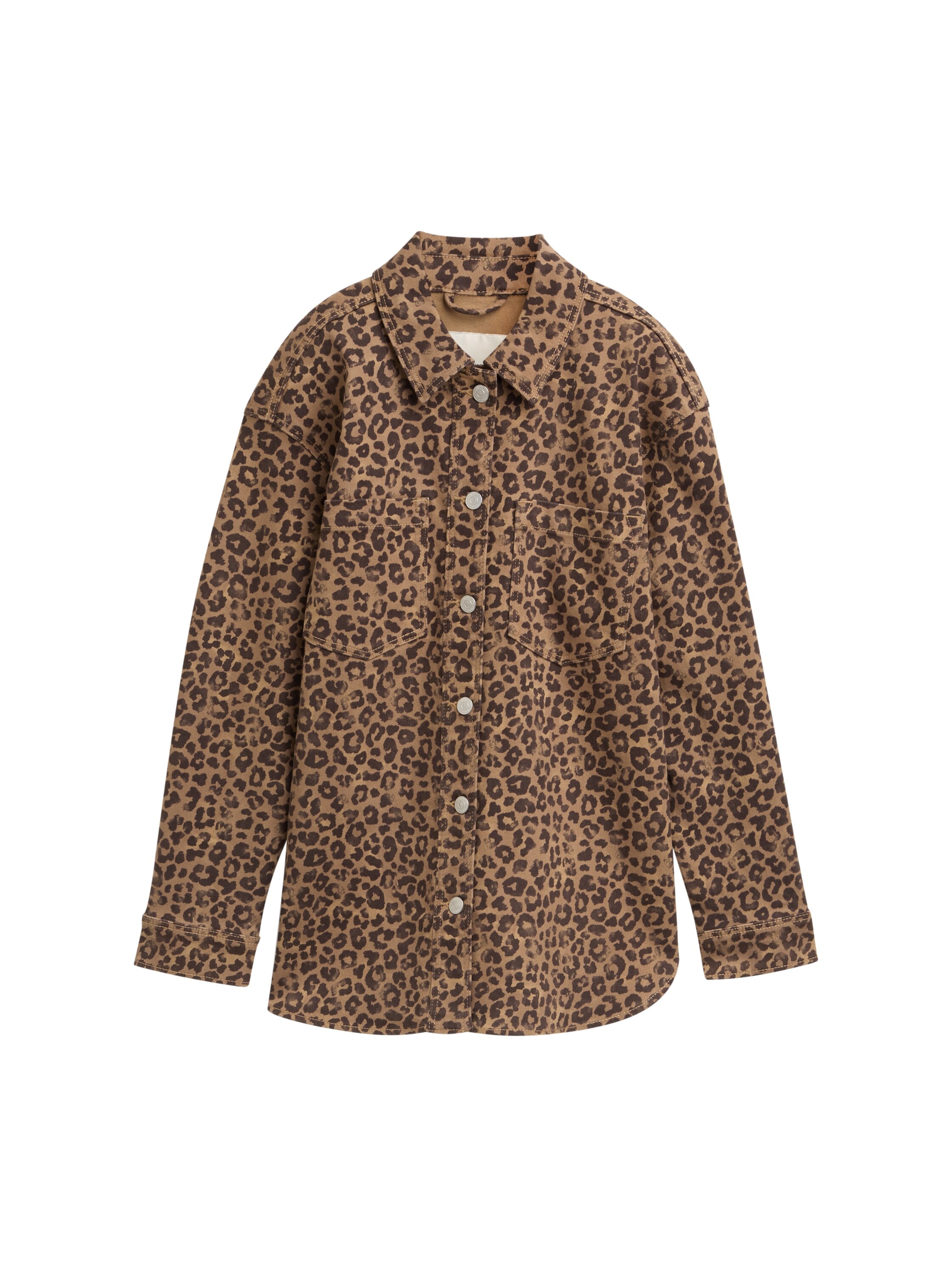 TOM TAILOR Denim Langarmbluse, mit Animal-Print