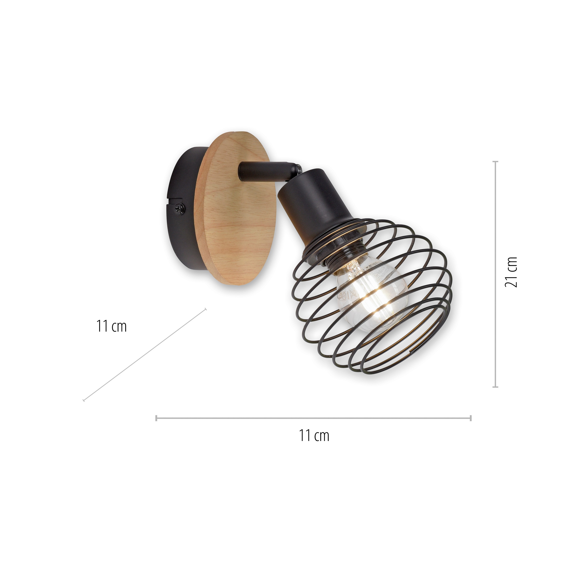 JUST LIGHT Wandleuchte »EUGEN«, 1 flammig, Leuchtmittel E14 | ohne Leuchtmittel, ExklusiveE14