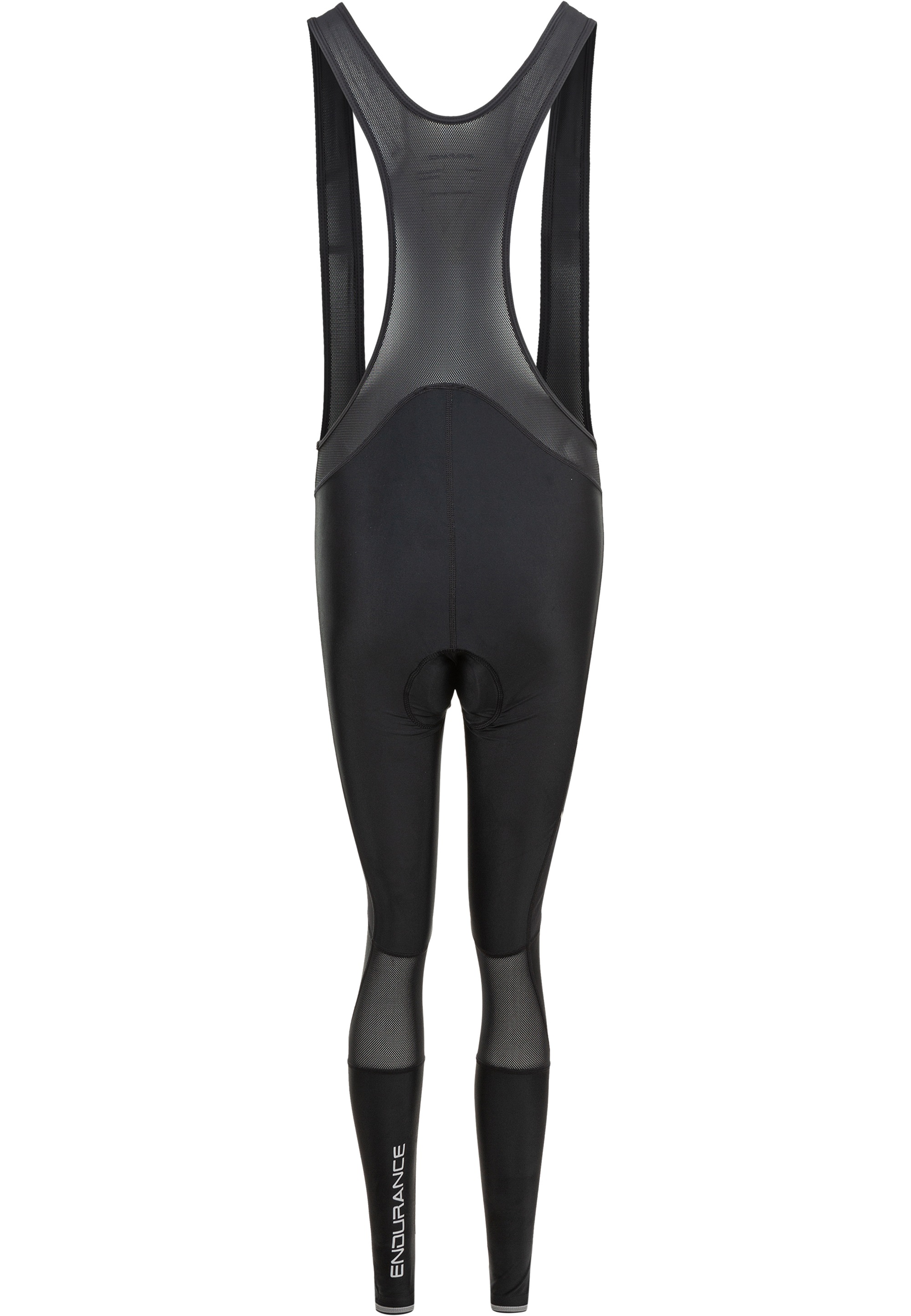 Radhose ENDURANCE "Jayne", Damen, Gr. 46, EURO-Größen, schwarz, 80% Polyamid, 20% Elasthan, bedruckt, unifarben, lang, Hosen, mit funktionellem Windblocker 3