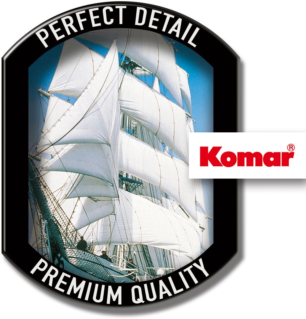 Komar Fototapete »Fototapete - Sailing Boat - Größe 97 x 220 cm«, bedruckt