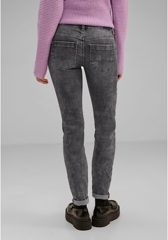 STREET ONE Regular-fit-Jeans in grauer Waschung