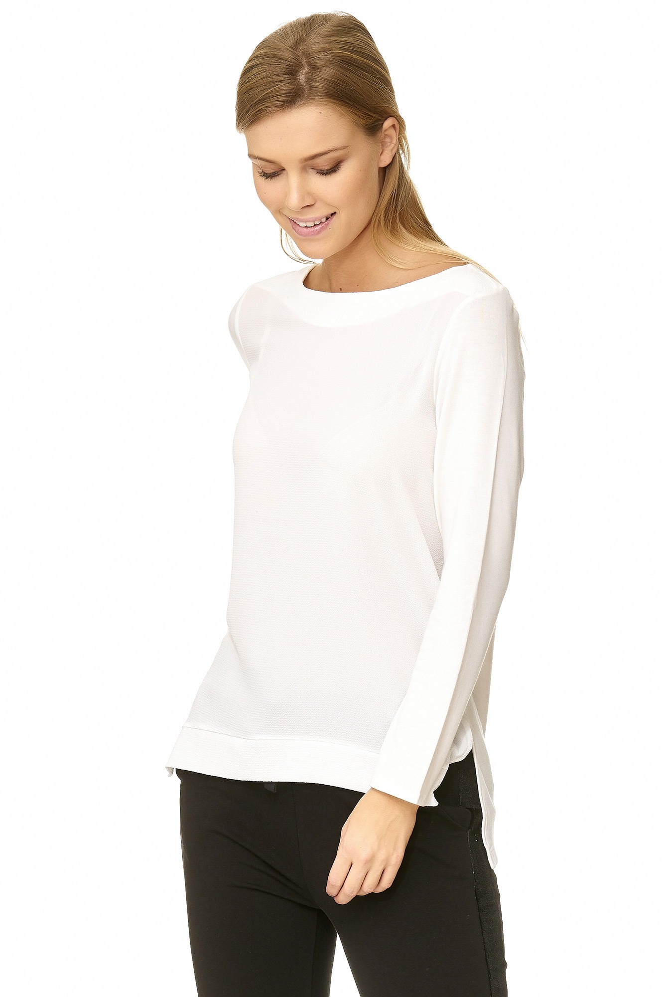 Decay Klassische Bluse, mit Seitenschlitz 3596410