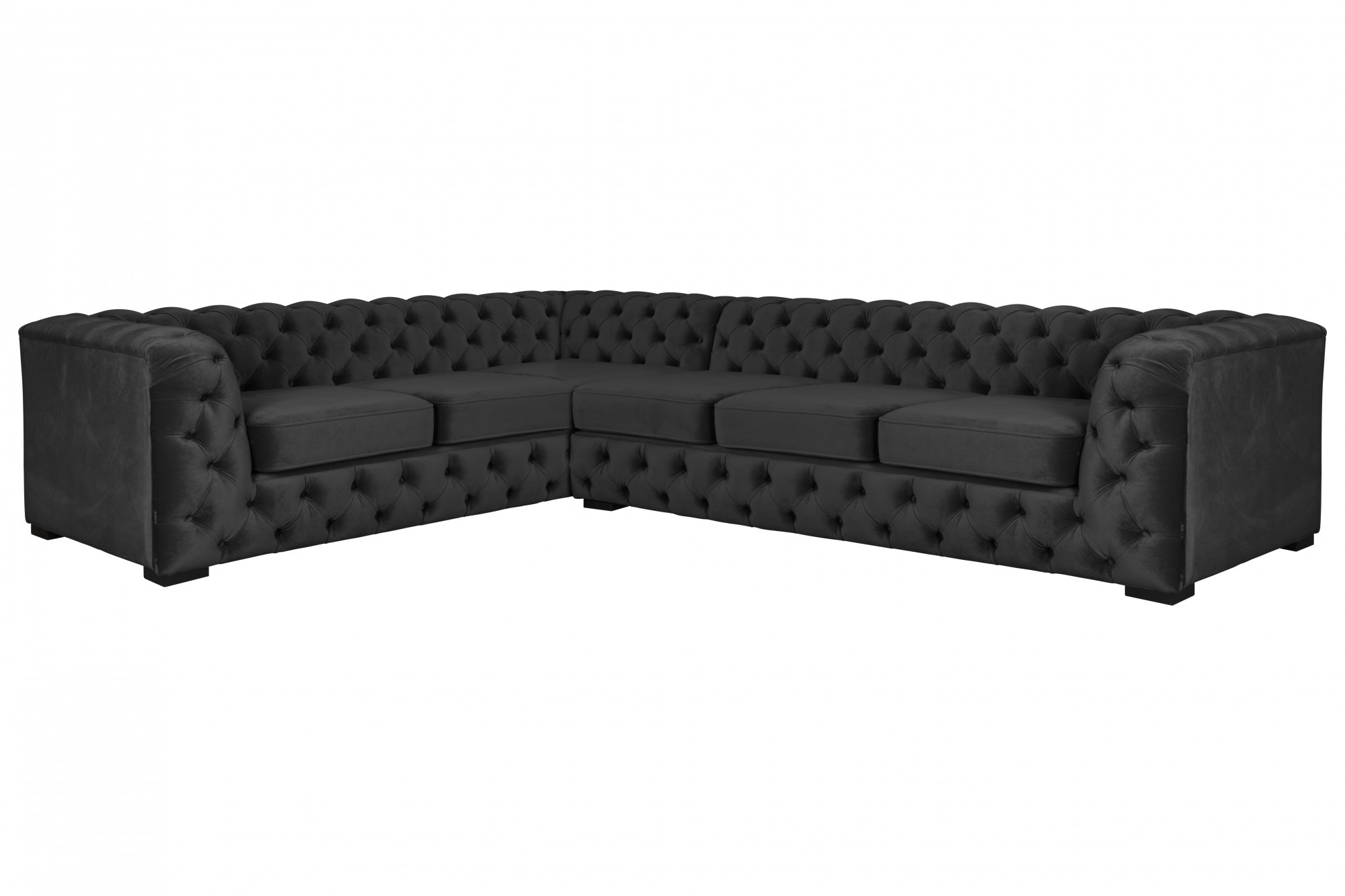 Guido Maria Kretschmer Home&Living Chesterfield-Sofa "KALINA L-Form", hochwertig Chesterfield-Ausführung