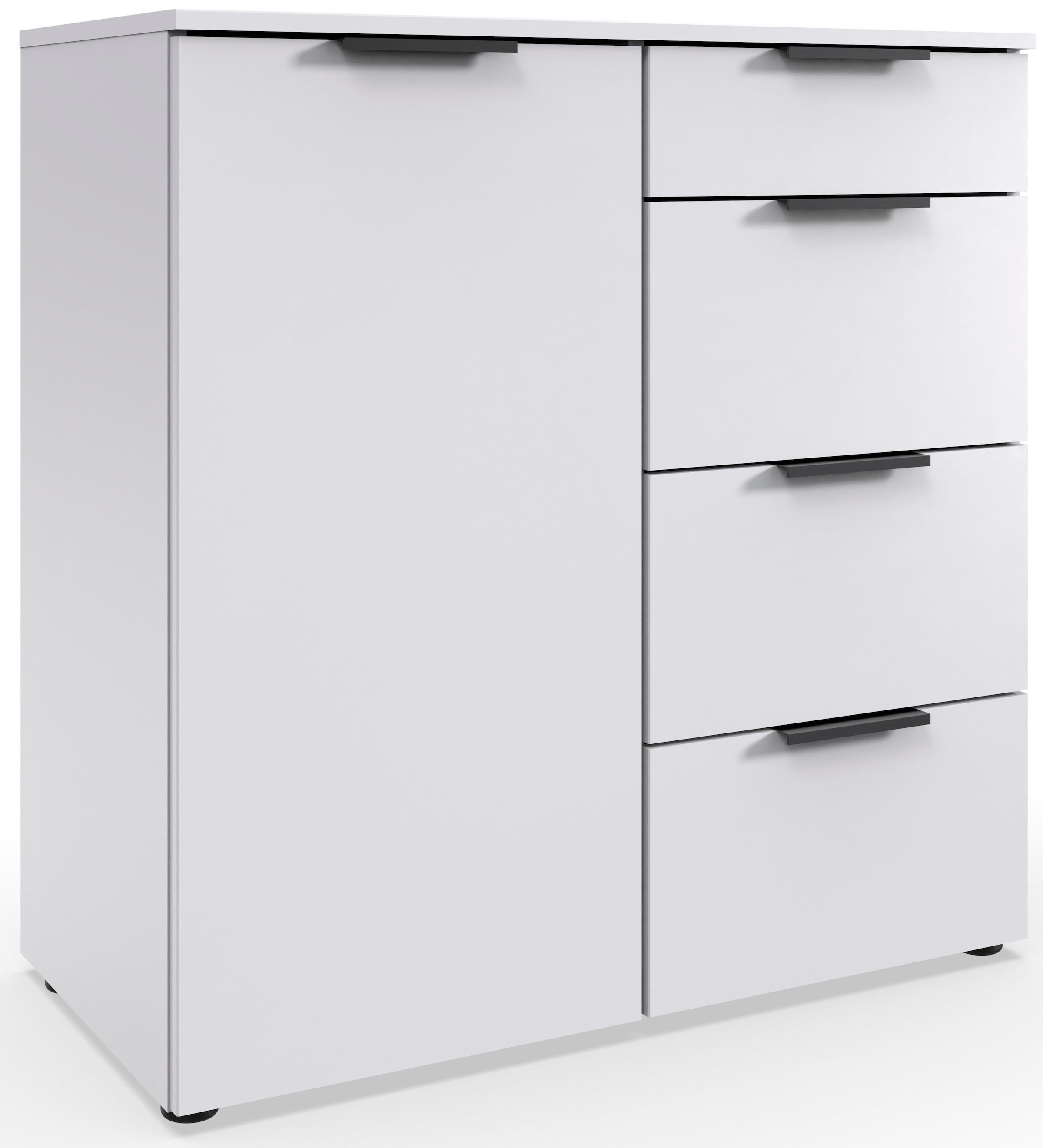 Wimex "Level by fresh to go" 1-türig mit 4 Schubladen, soft-close Funktion, 81cm breit, 84cm hoch