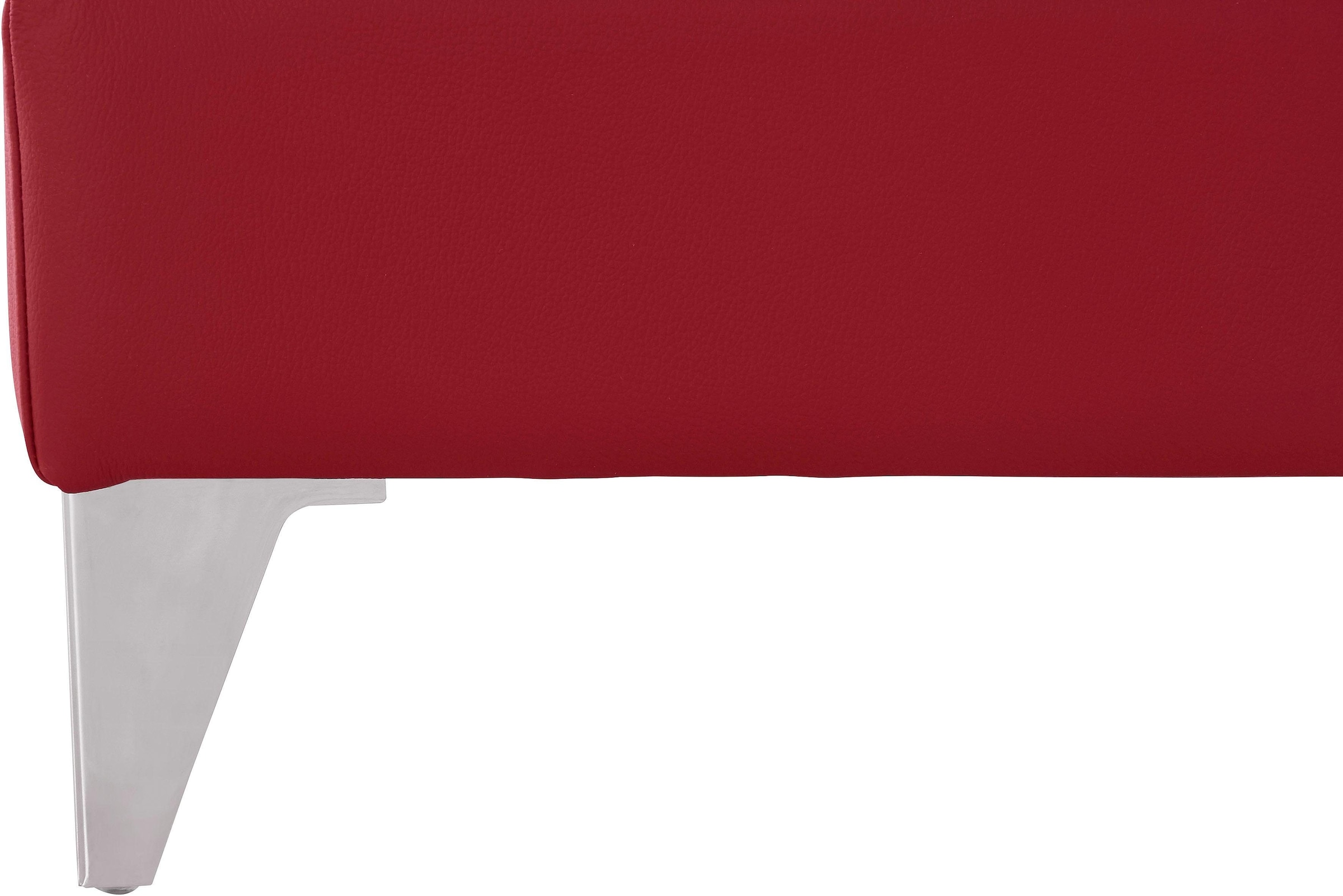 COTTA Polstergarnitur »Caluso L-Form«, Set bestehend aus: Ecksofa mit Kopfteilverstellung & Hocker
