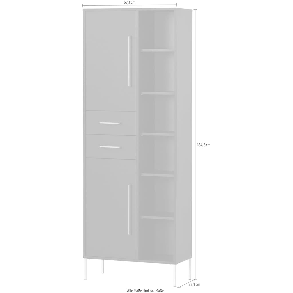 welltime Hochschrank »Kent«, Breite 67,1 cm, made in Germany