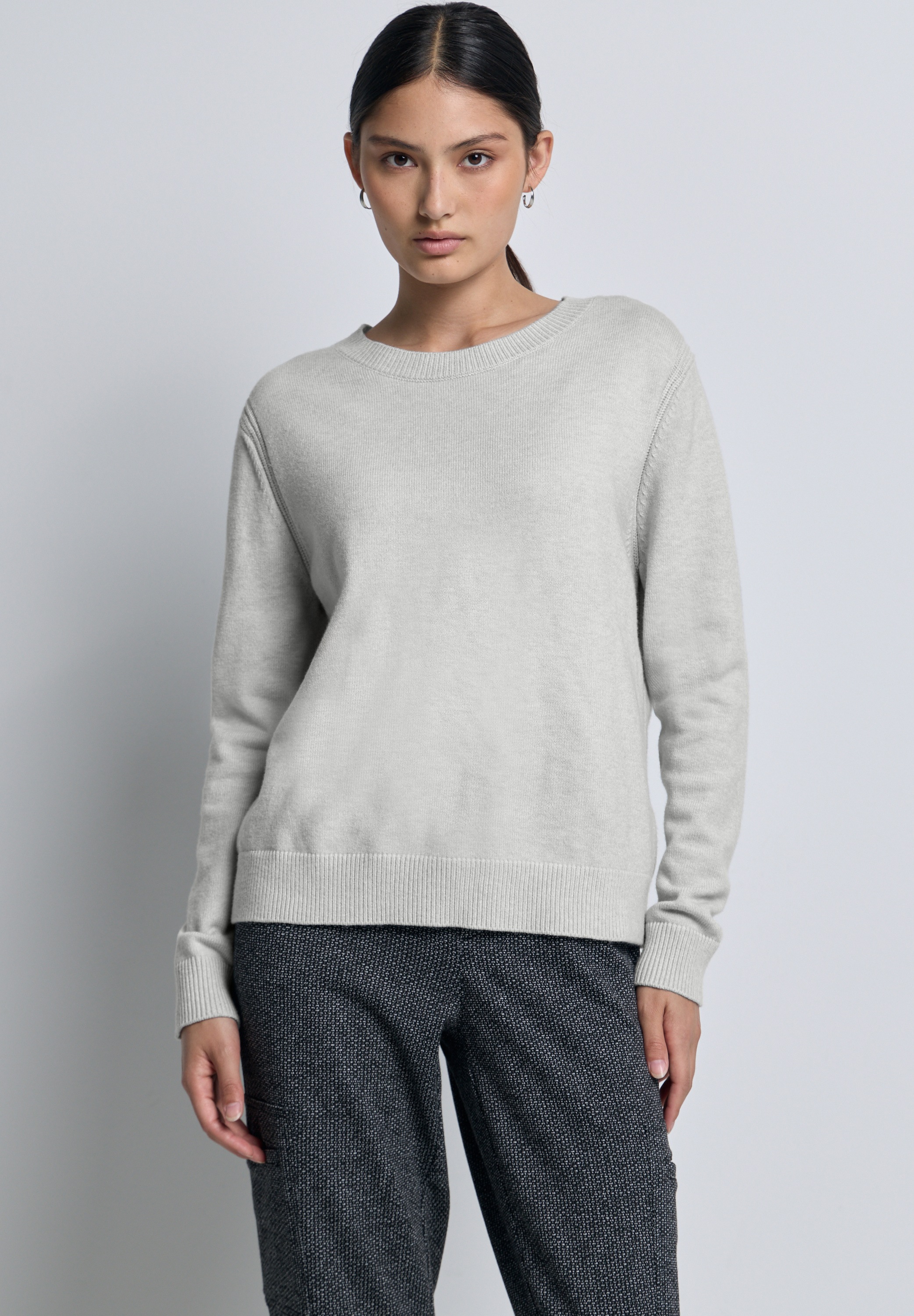 STREET ONE STUDIO Strickpullover, aus softem Materialmix günstig online kaufen