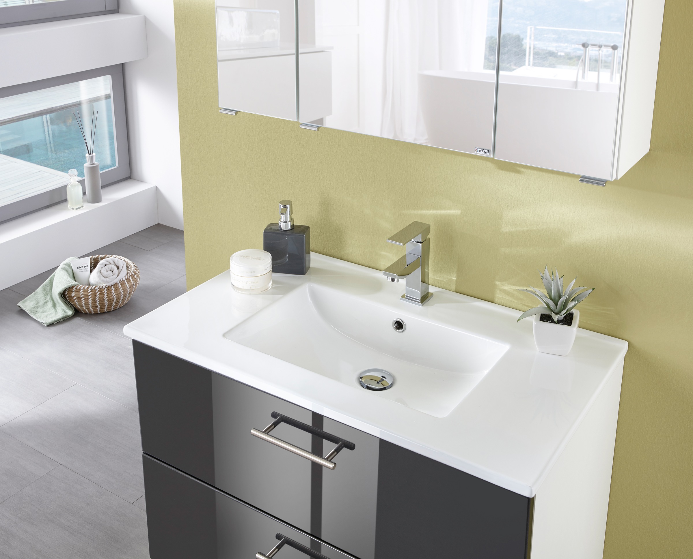 welltime Einbauwaschbecken "Trento", Mit Nano Glasur in 61,81,101cm erhältl günstig online kaufen
