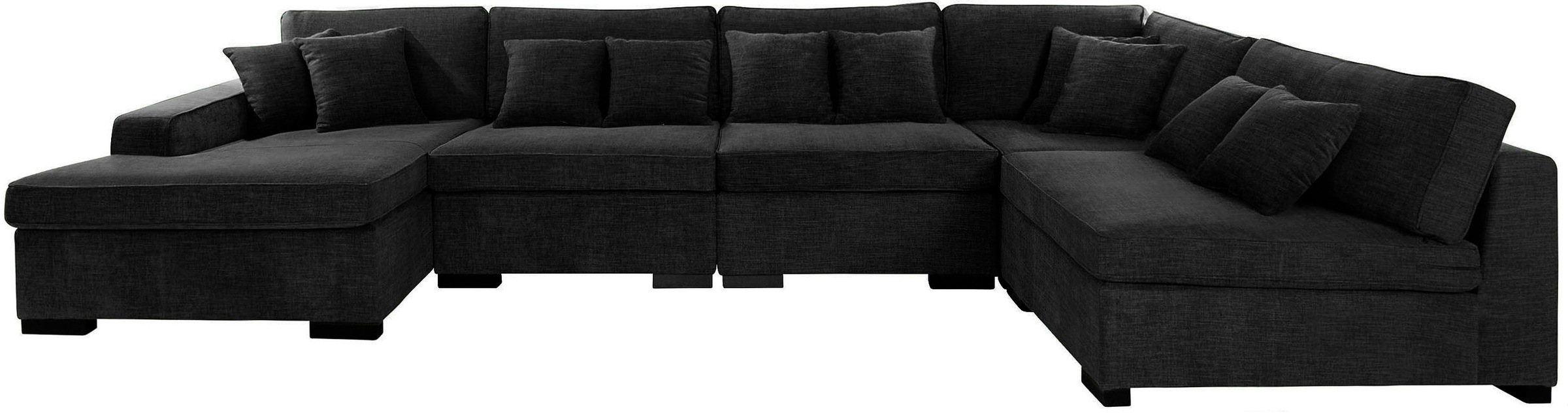 Guido Maria Kretschmer Home&Living Wohnlandschaft »Skara U-Form«, Lounge-Sofa mit Federkernpolsterung, in vielen Bezugsvarianten