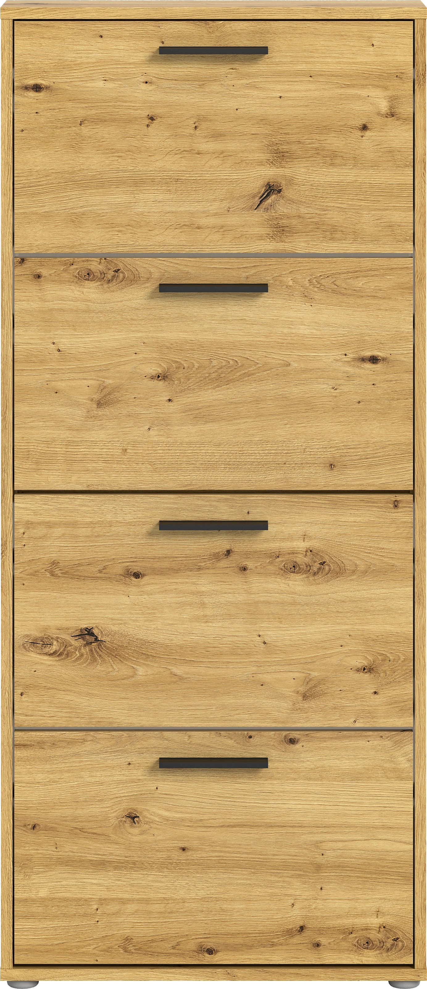 HBZ Schuhkommode »Sam Schuhkipper, Schuhschrank BxHxT 59x136x17 cm«, (1 St.), mit 4 Klappen