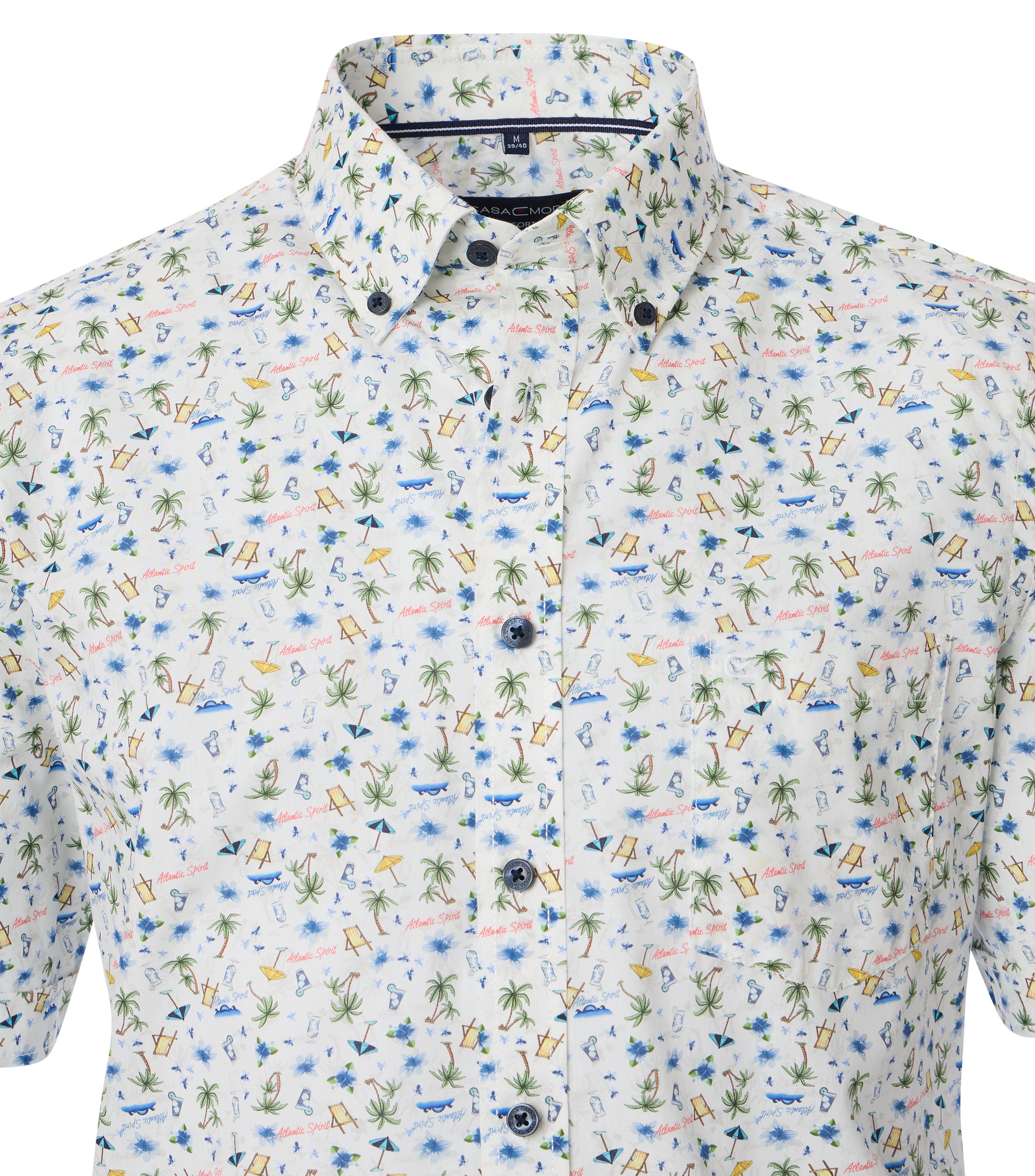 CASAMODA Kurzarmhemd »CASAMODA Freizeithemd Kurzarm Print«