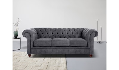 Chesterfield-Sofa »Chesterfield 3-Sitzer B/T/H: 198/89/74 cm«, mit hochwertiger...