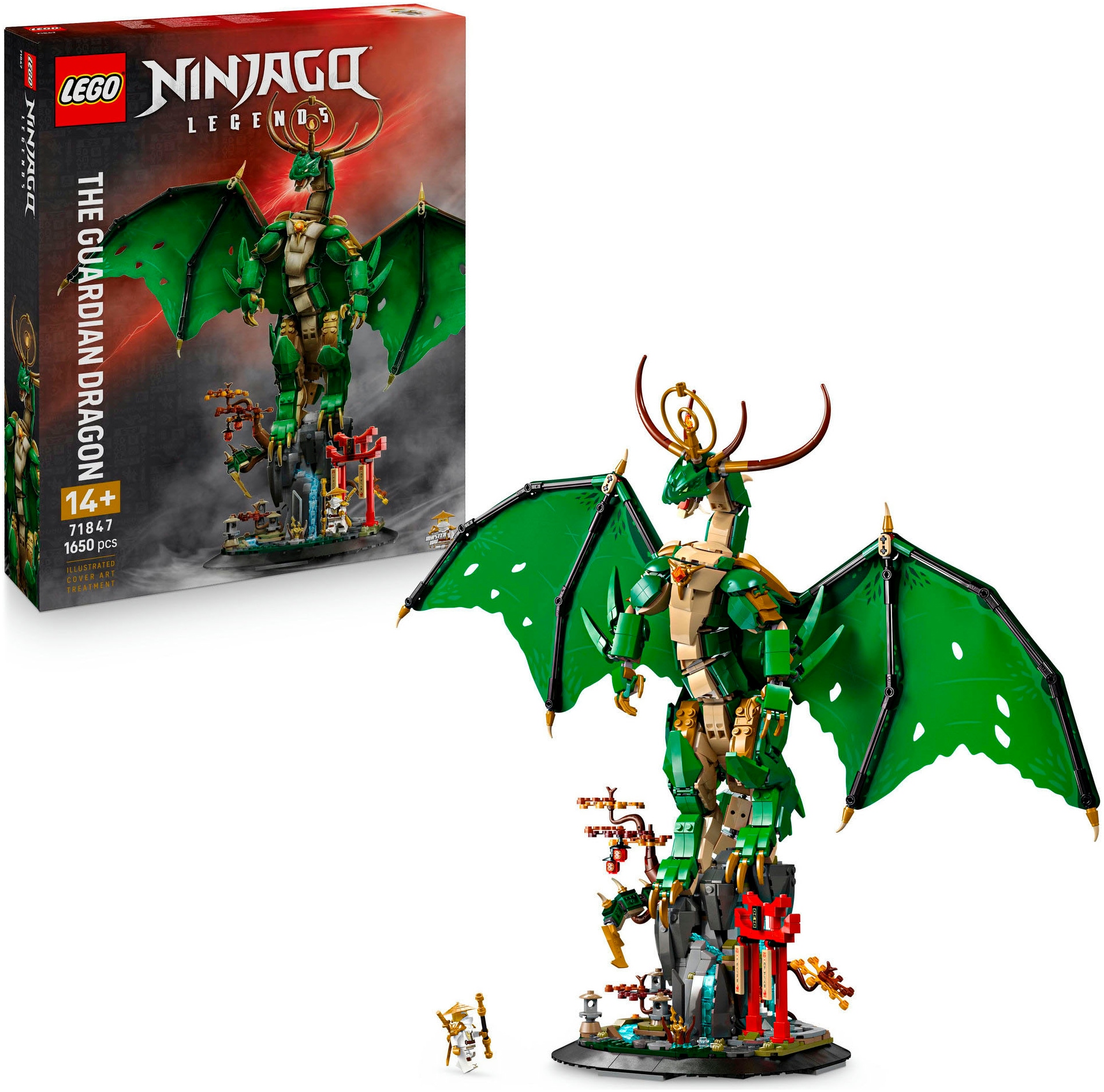 LEGO Kinder Konstruktionsspielsteine "Der Wächterdrache (71847), LEGO Ninjago", bunt, Kunststoff, Spielbausteine, Made in Europe