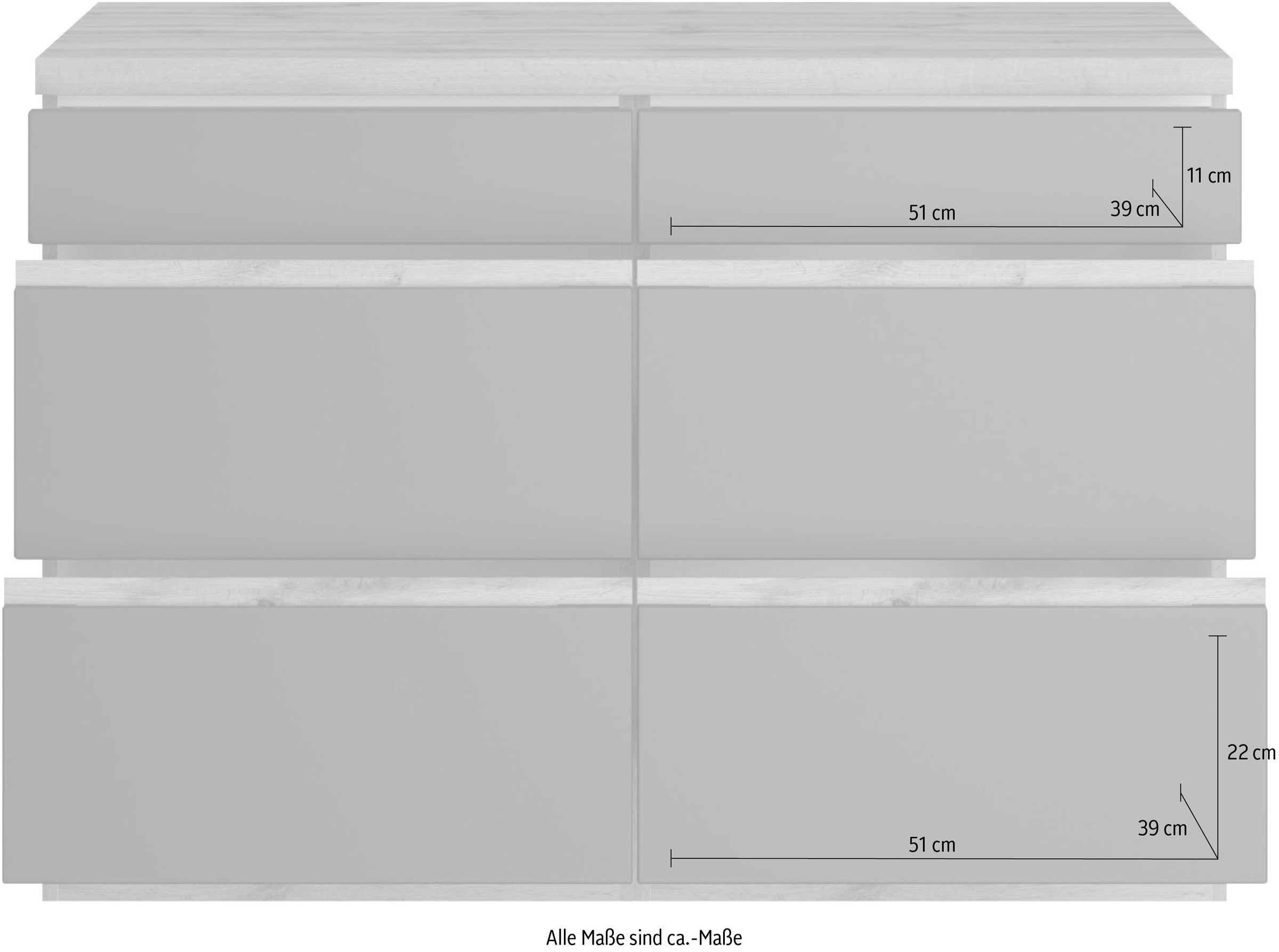 KOCHSTATION Unterschrank »KS-Riesa«, Breite 120 cm, MDF-Fronten