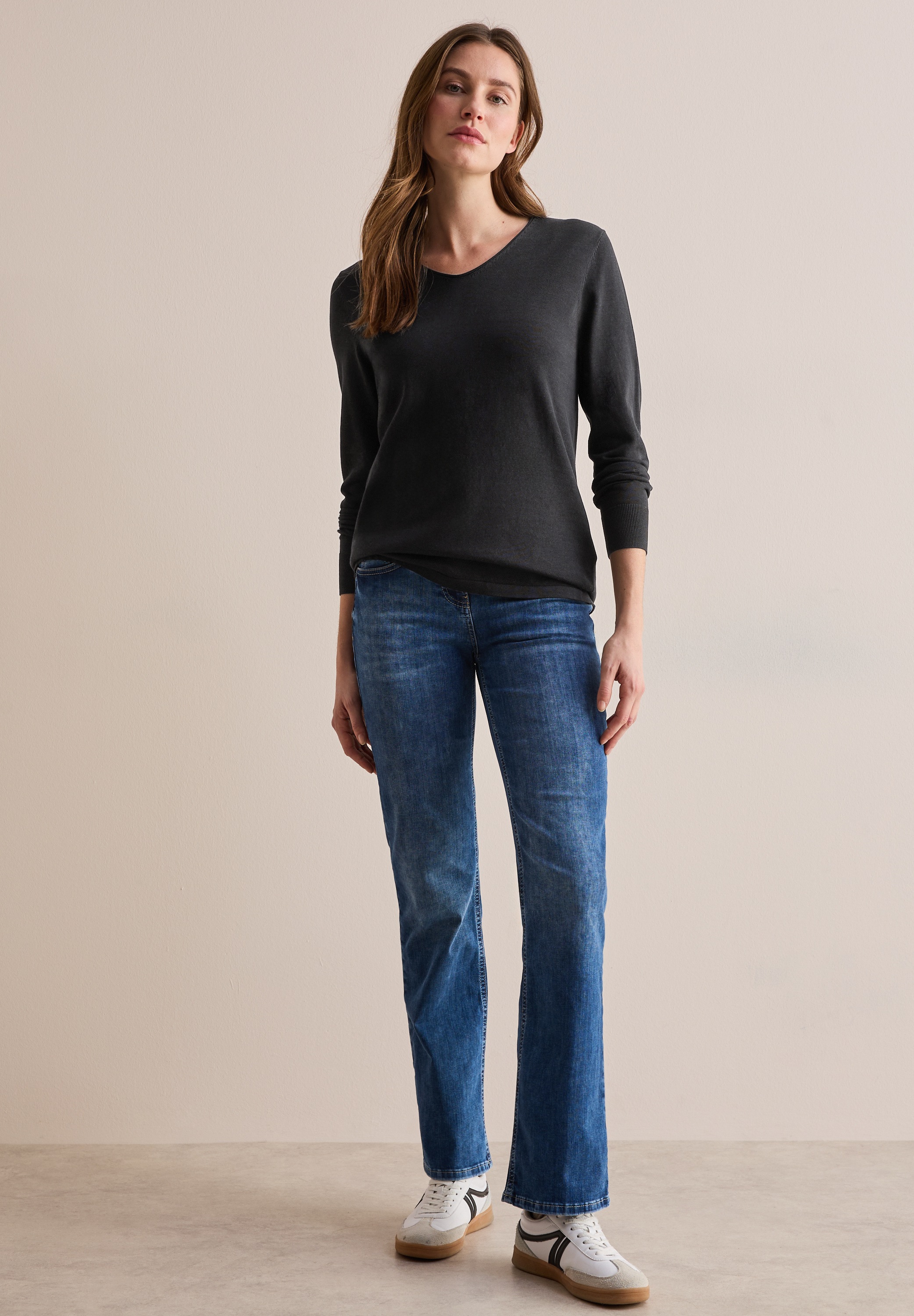 Cecil Strickpullover, mit V-Ausschnitt