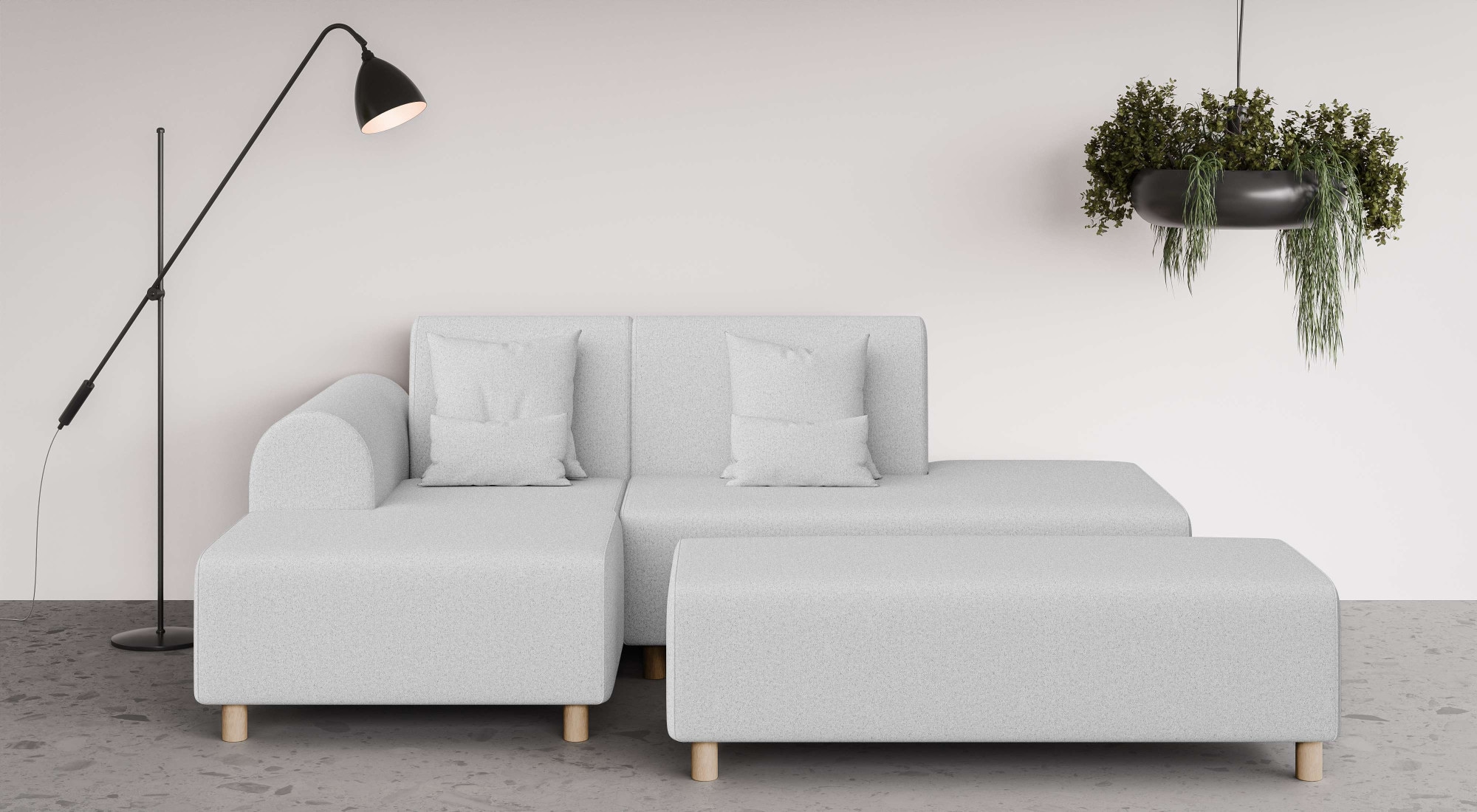 OTTO home Ecksofa "Suyala" L-Form mit Hocker günstig online kaufen