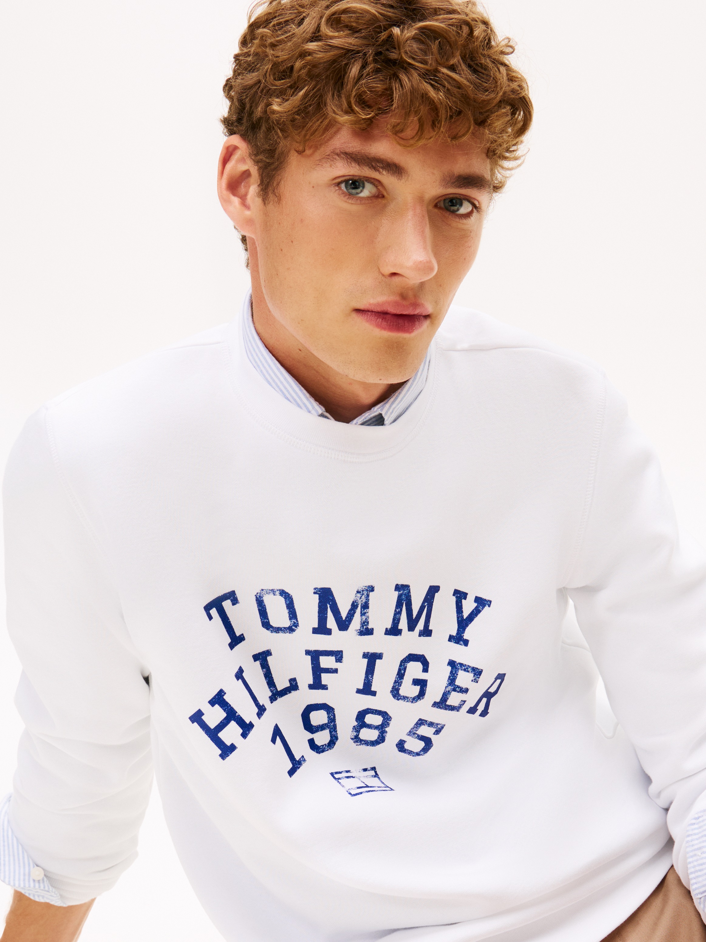 Tommy Hilfiger Sweatshirt "HILFIGER ARCH", normale Passform, kontrastfarben günstig online kaufen