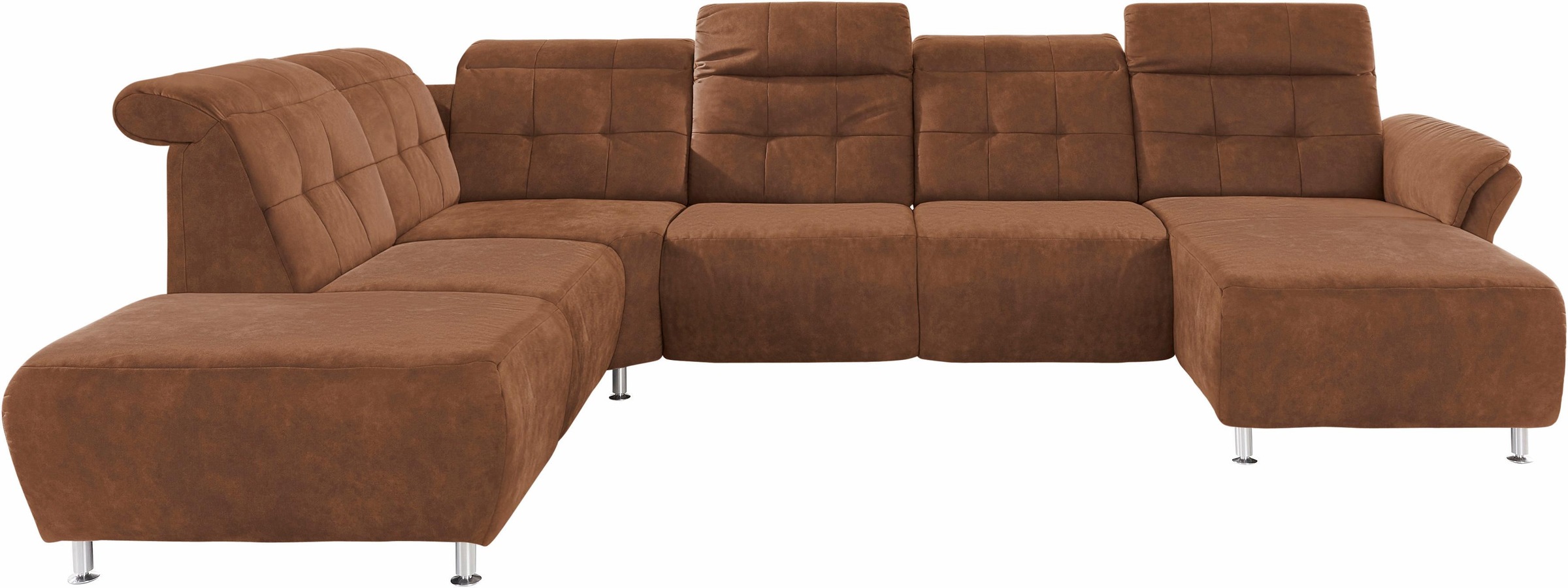 Home affaire Wohnlandschaft "Manhattan U-Form" 2 Sitze mit elektrischer Rel günstig online kaufen