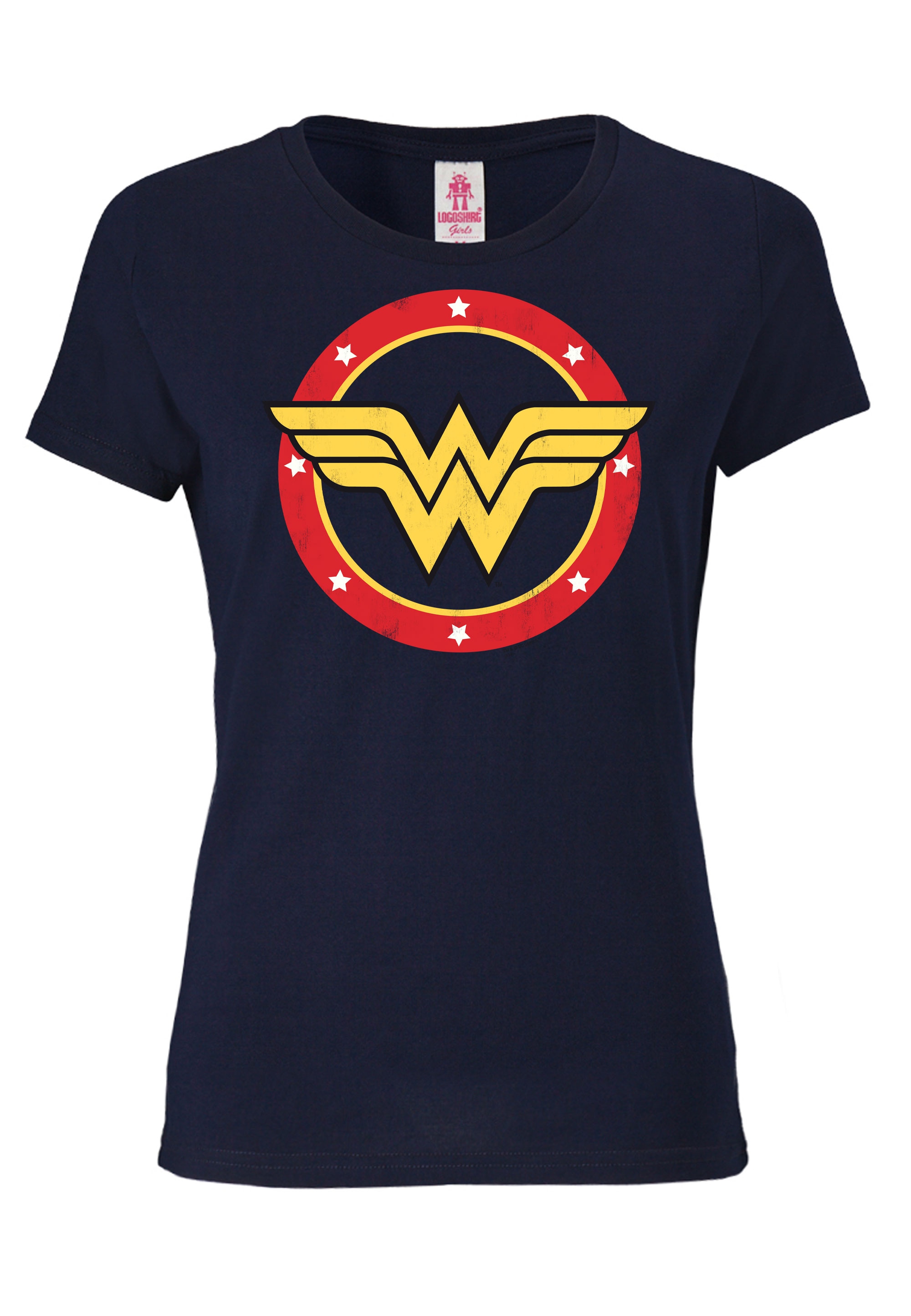 LOGOSHIRT T-Shirt »Wonder Woman Circle Logo«, mit lizenziertem Print