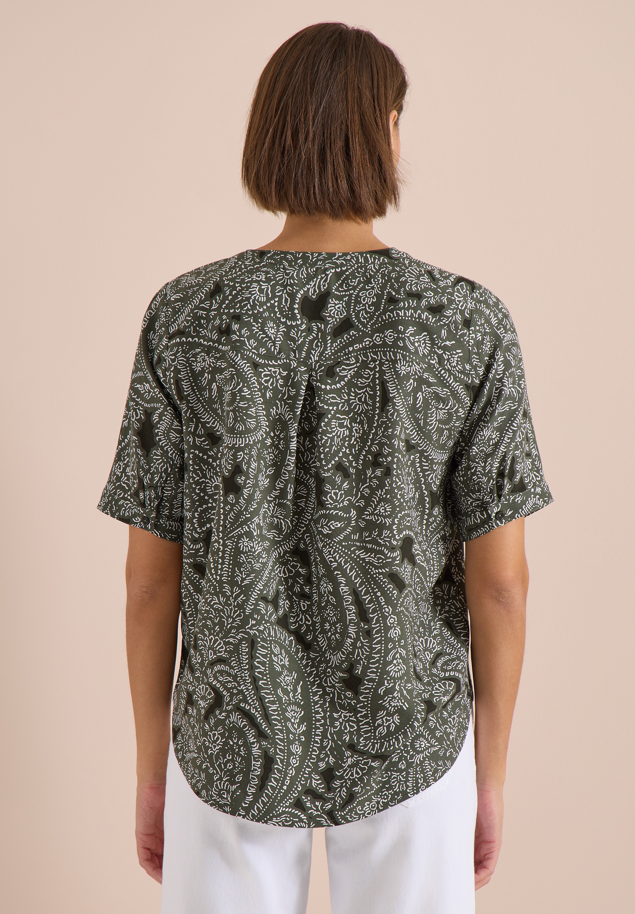 Cecil Kurzarmbluse aus softer Viskose