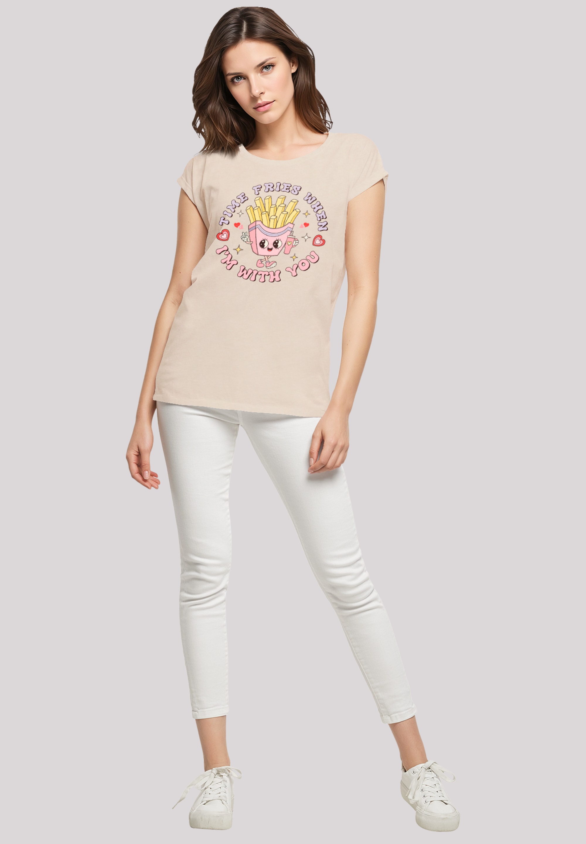 F4NT4STIC T-Shirt »Time Fries when I am with you«, Premium Qualität