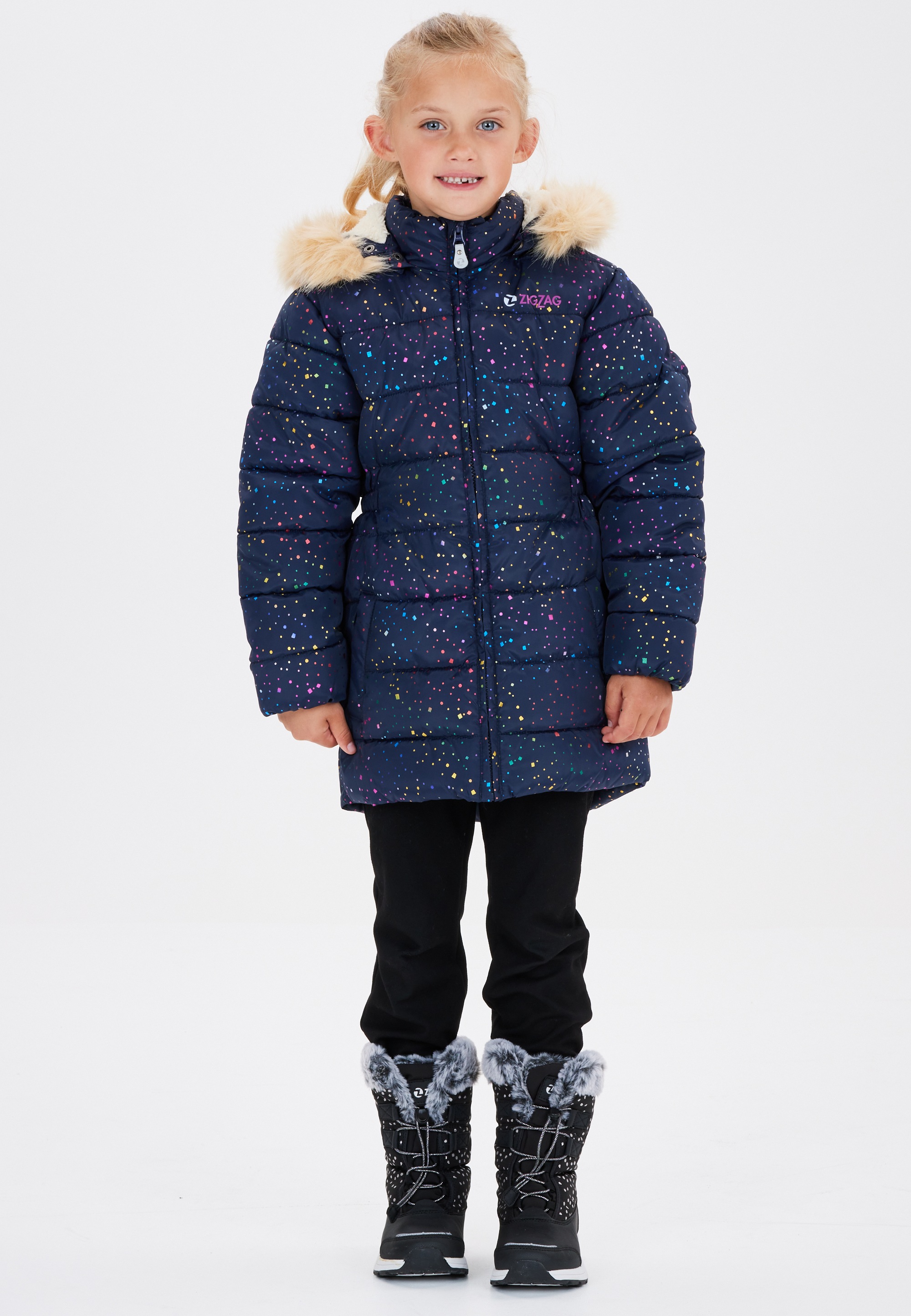 ZIGZAG Steppjacke »Astrid«, mit abnehmbarer Kapuze