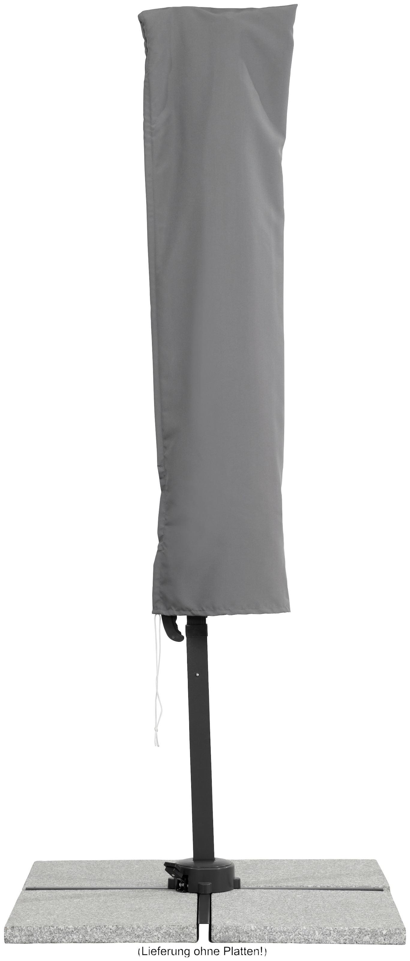 Schneider Schirme Ampelschirm »Rhodos Junior«, ØxH: 300x244 cm, Alu/Polyester, inkl. Plattenständer/Schutzhülle