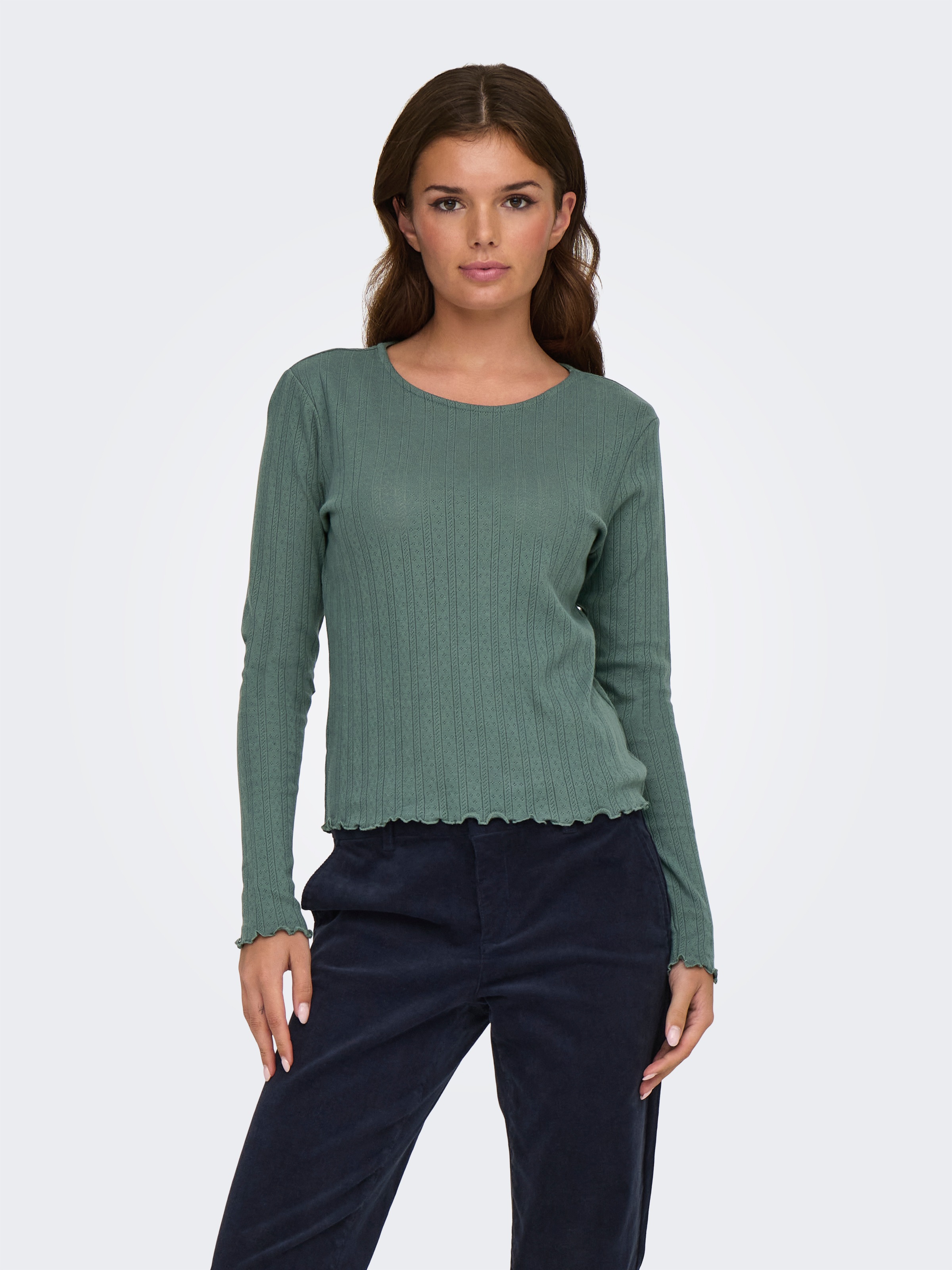 ONLY Langarmshirt "ONLCARLOTTA L/S TOP NOOS JRS" günstig online kaufen
