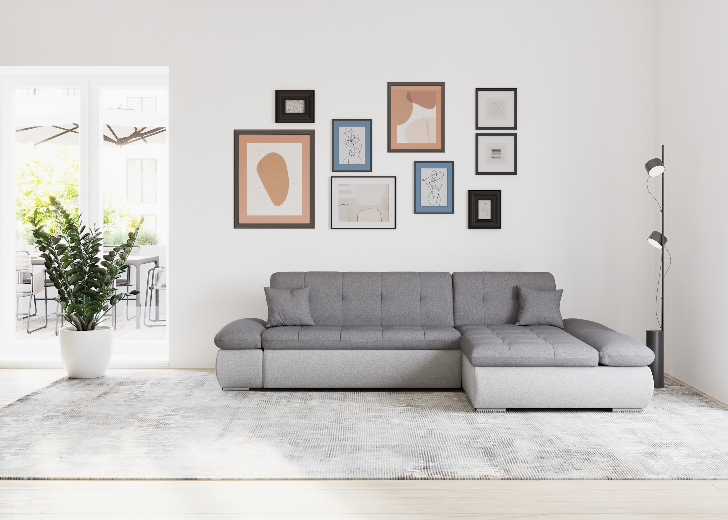 DOMO collection Ecksofa "Moric, L-Form, XXL-Sofa - Breite 300cm, viel Platz günstig online kaufen