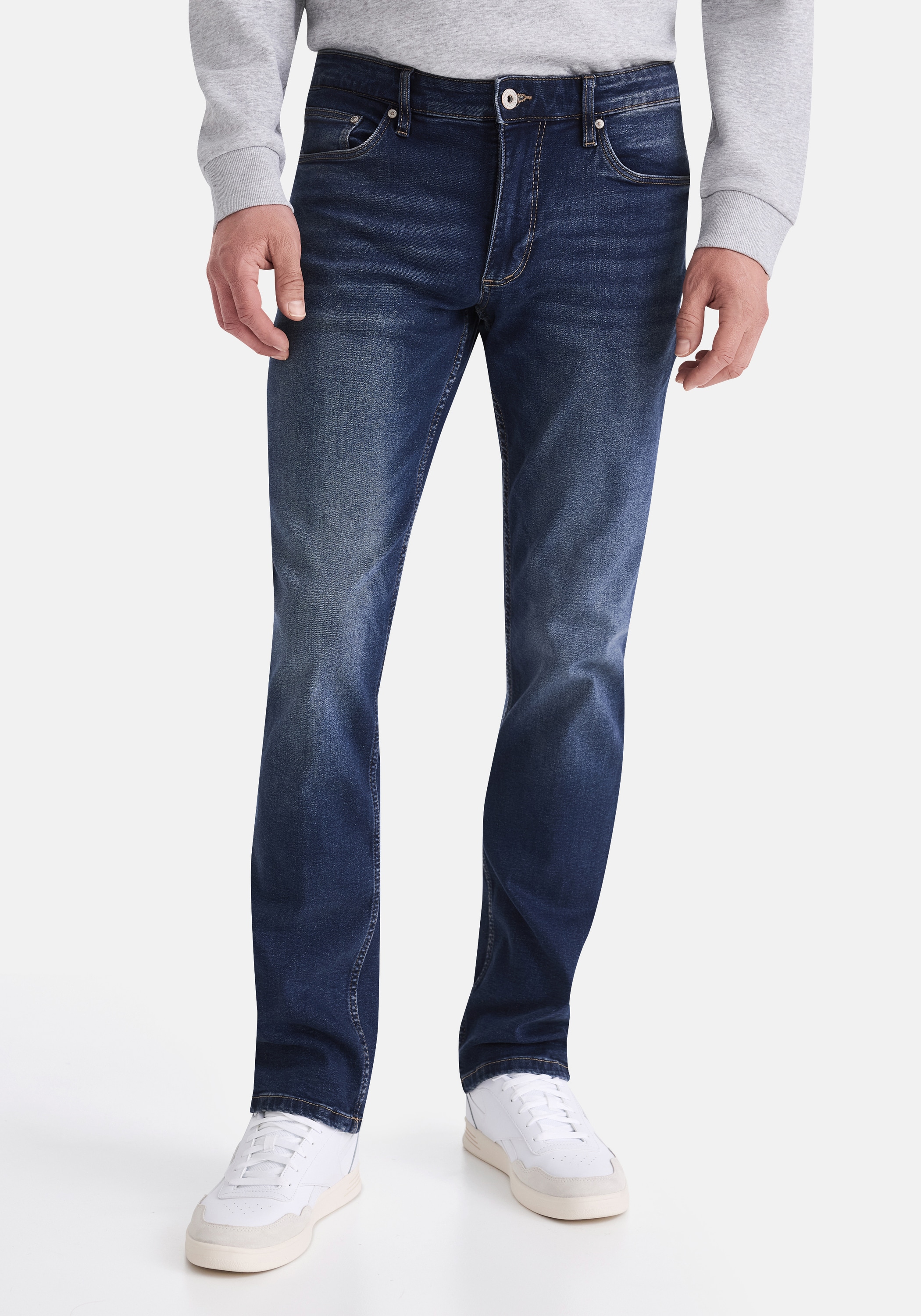 HERO by John Medoox 5-Pocket-Jeans »Denver Regular Straight Stretch«, Straight Fit Casual Clean Wash Denim Jeans für Herren