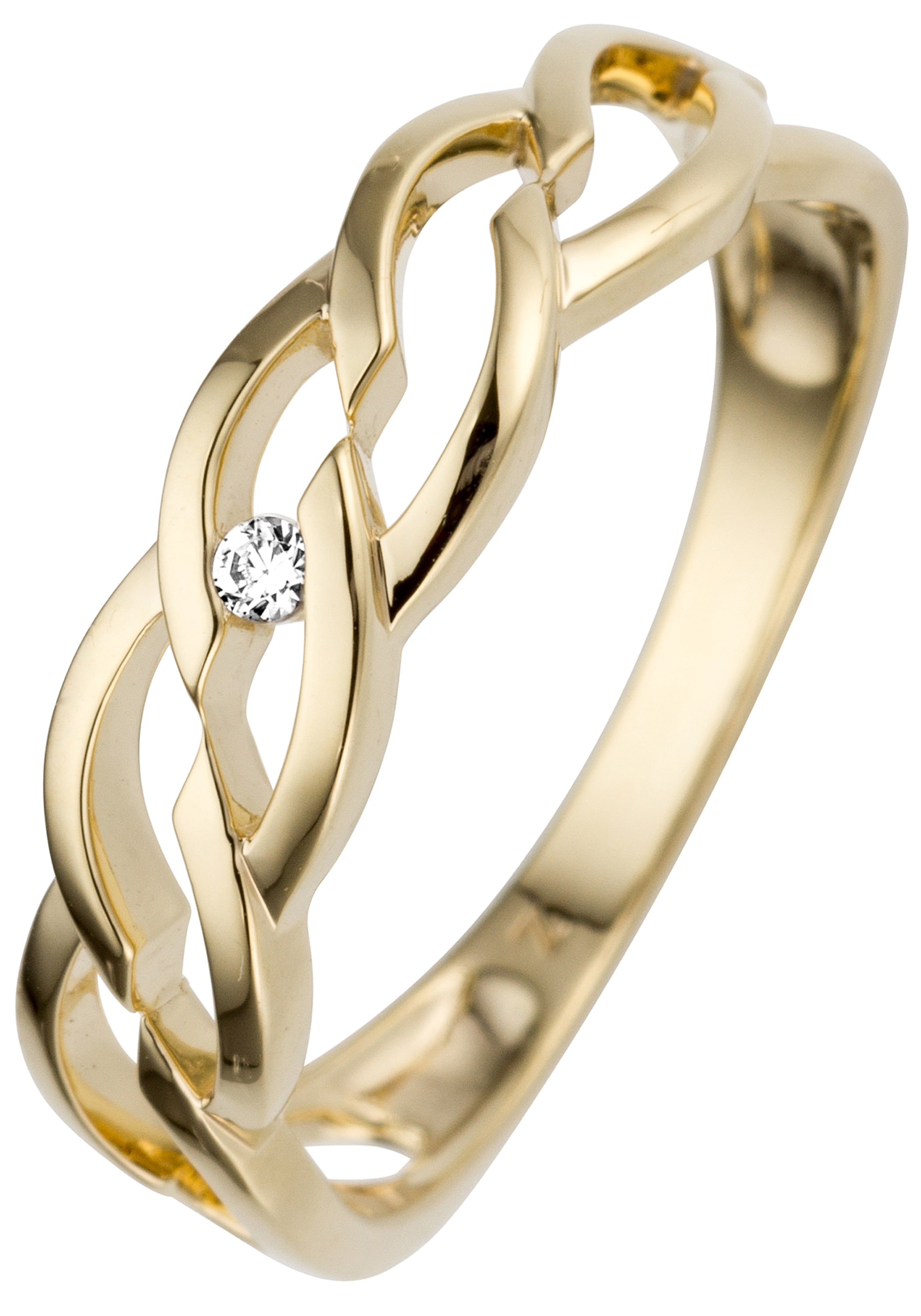 JOBO Fingerring 585 Diamant Gold mit