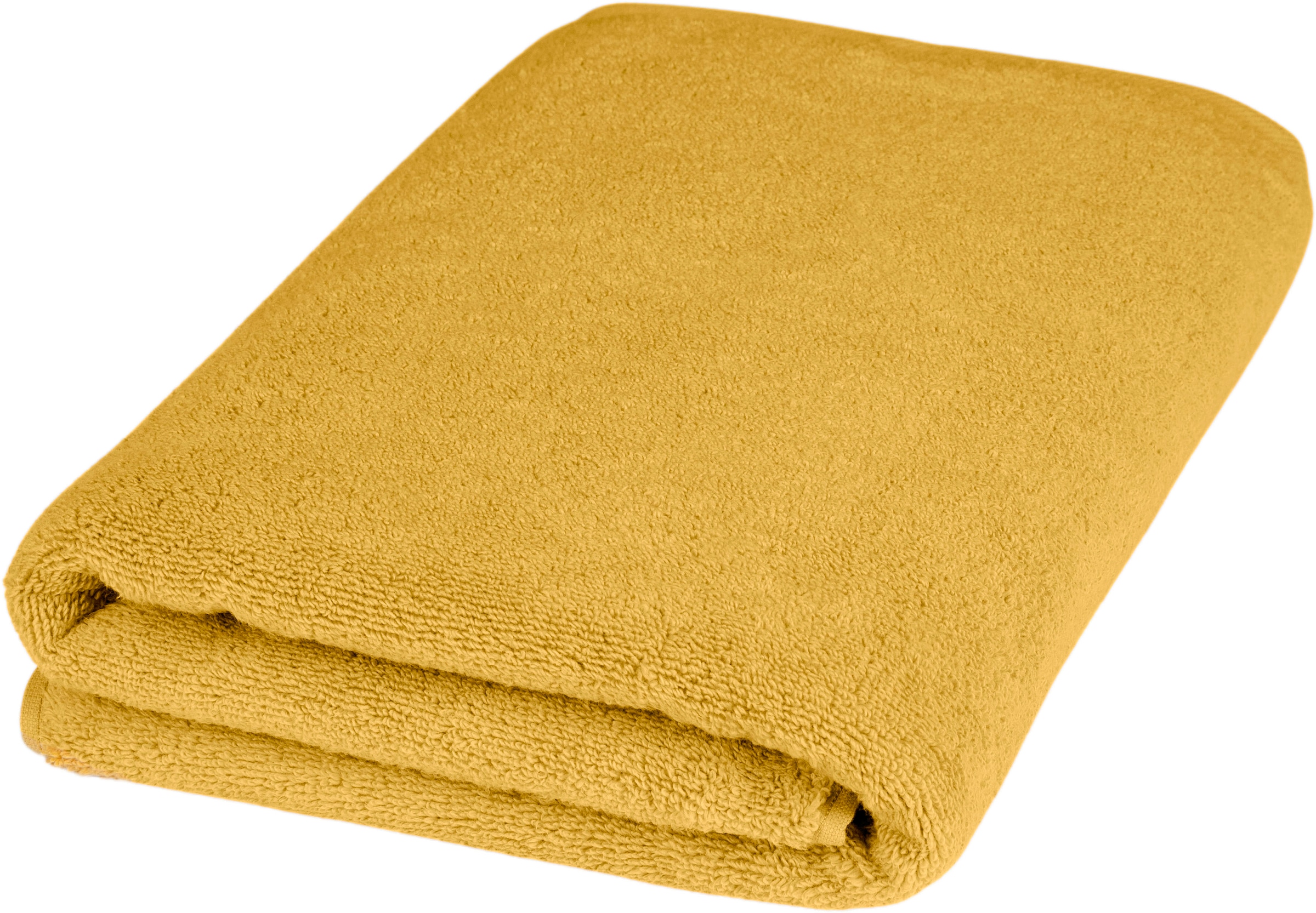 Duschtuch ROSS, B:75cm L:140cm, gelb, Frottier, Obermaterial: 100% Baumwolle, Handtücher, "Sensual 9000", mit Aloe-Vera-Öl veredelt