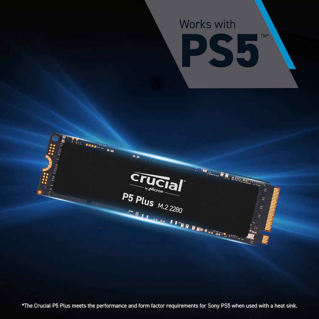 Crucial interne SSD »P5 Plus 1TB«, Anschluss M.2 (2880)-PCI Express 4.0