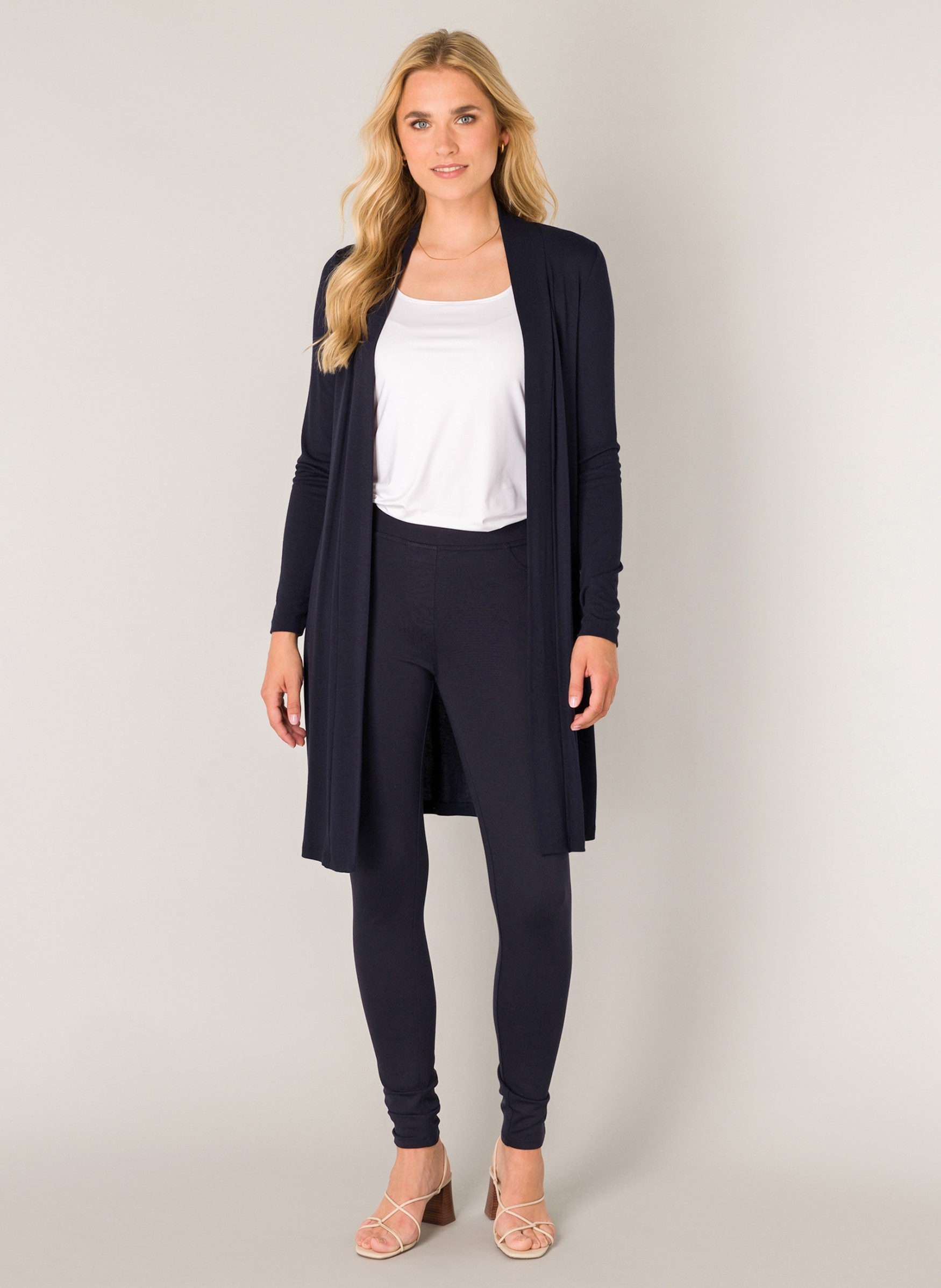Base Level Longstrickjacke »Yayla Long«, ohne Verschluss